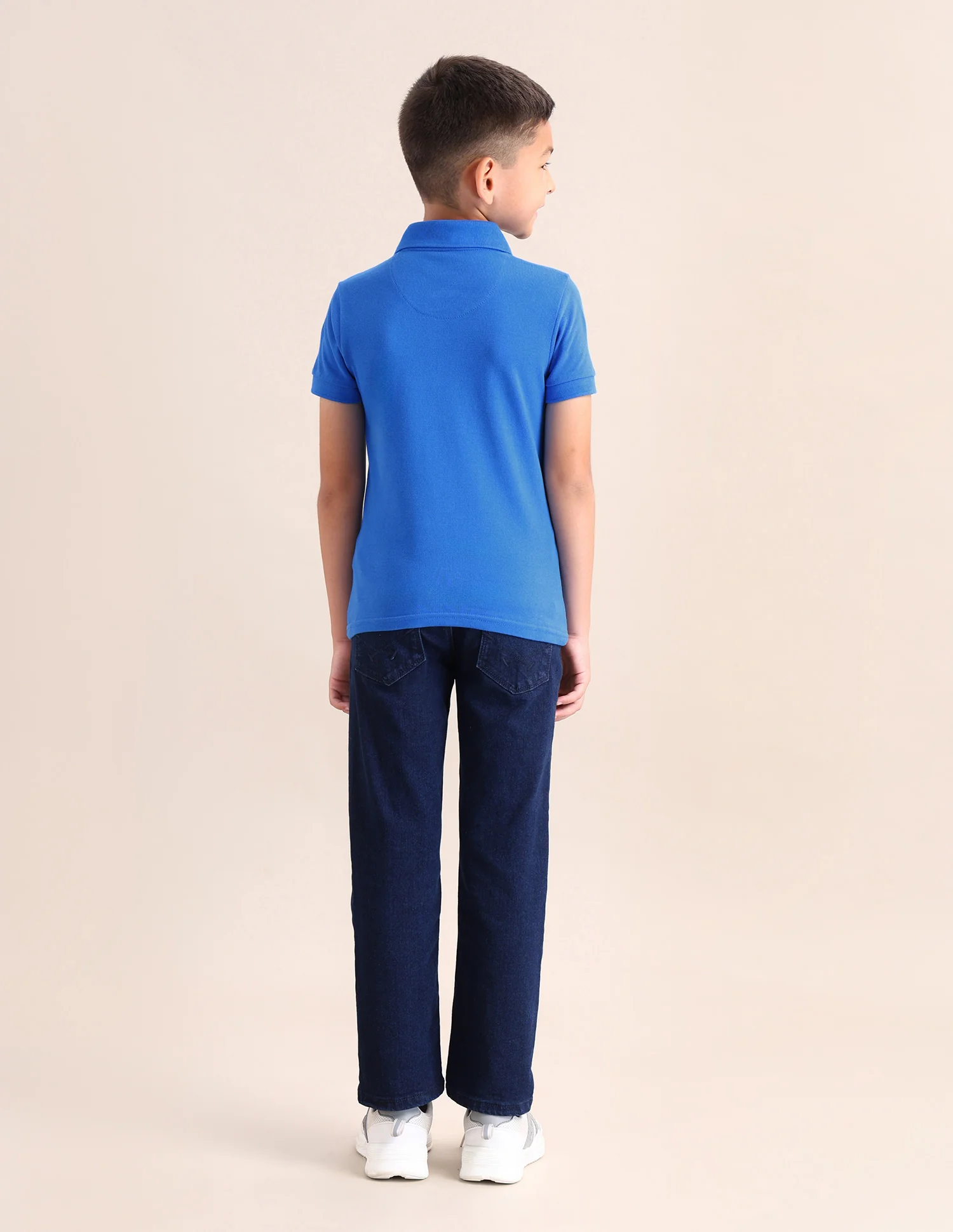 Boys Solid Cotton T-Shirt - Image 4