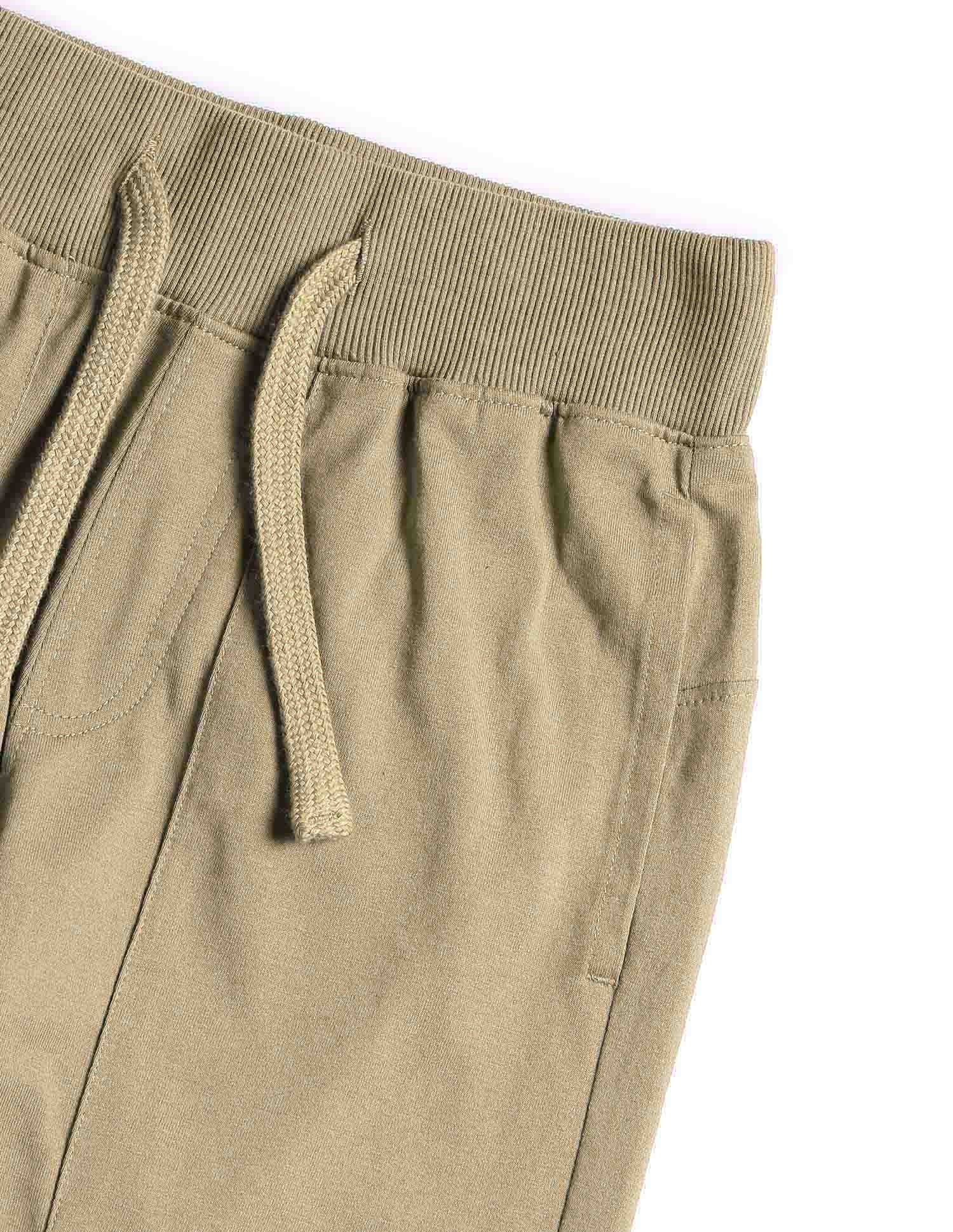 Boys Solid Mid-Rise Track Pants - Image 7
