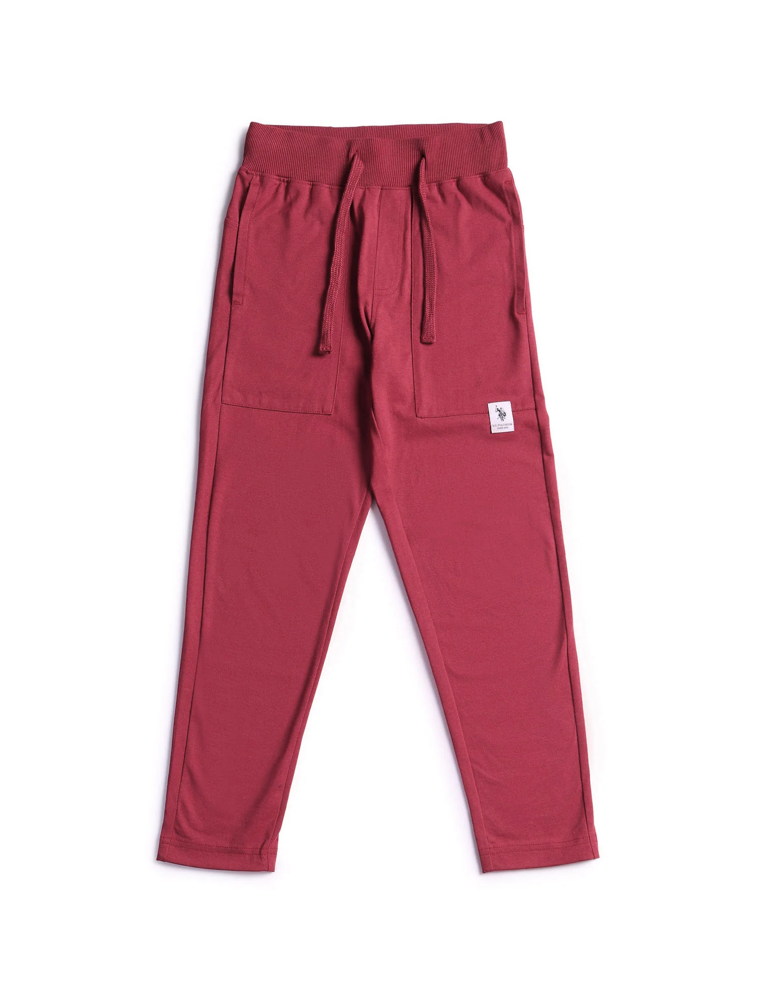 Boys Solid Mid-Rise Track Pants - Image 5