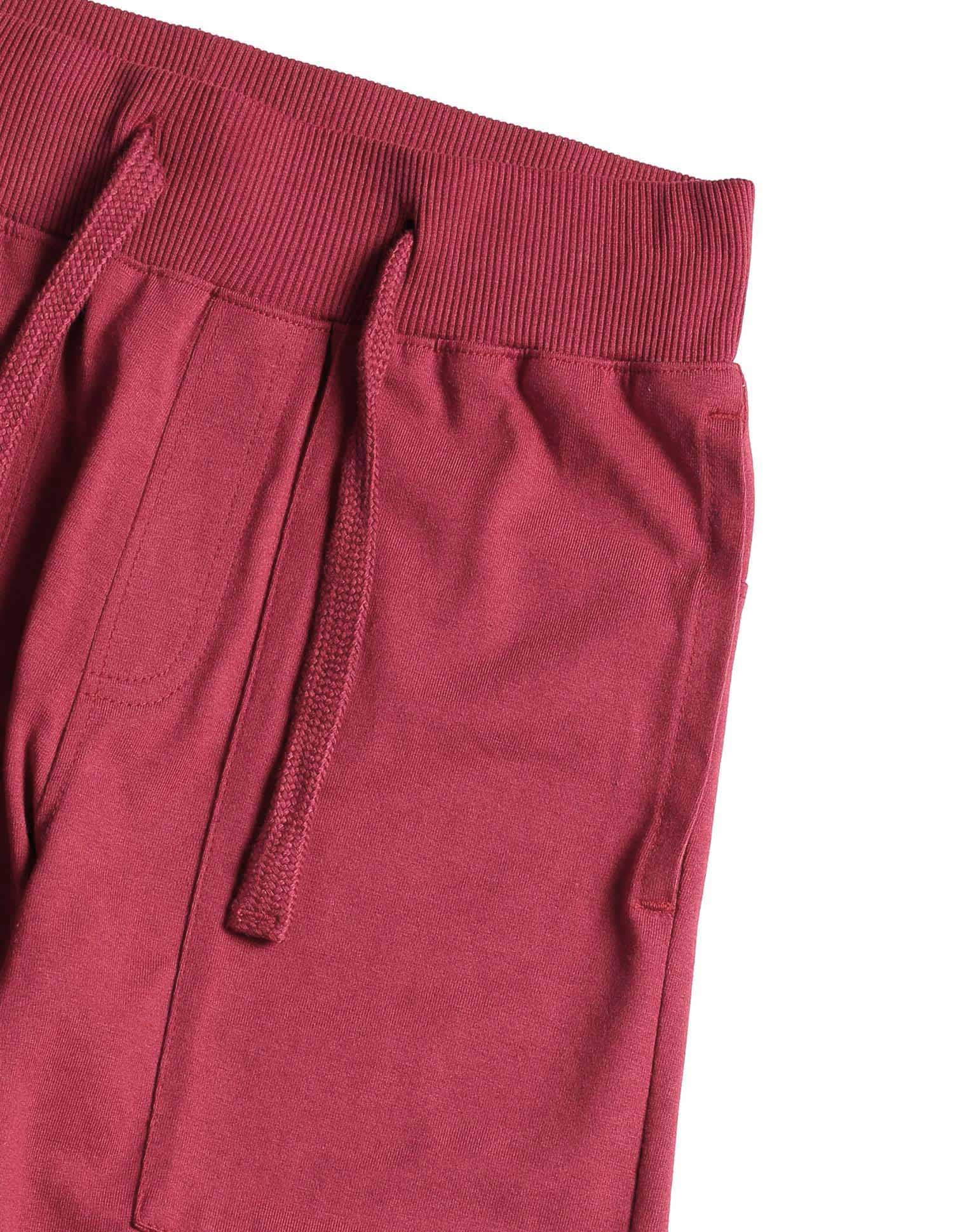 Boys Solid Mid-Rise Track Pants - Image 7
