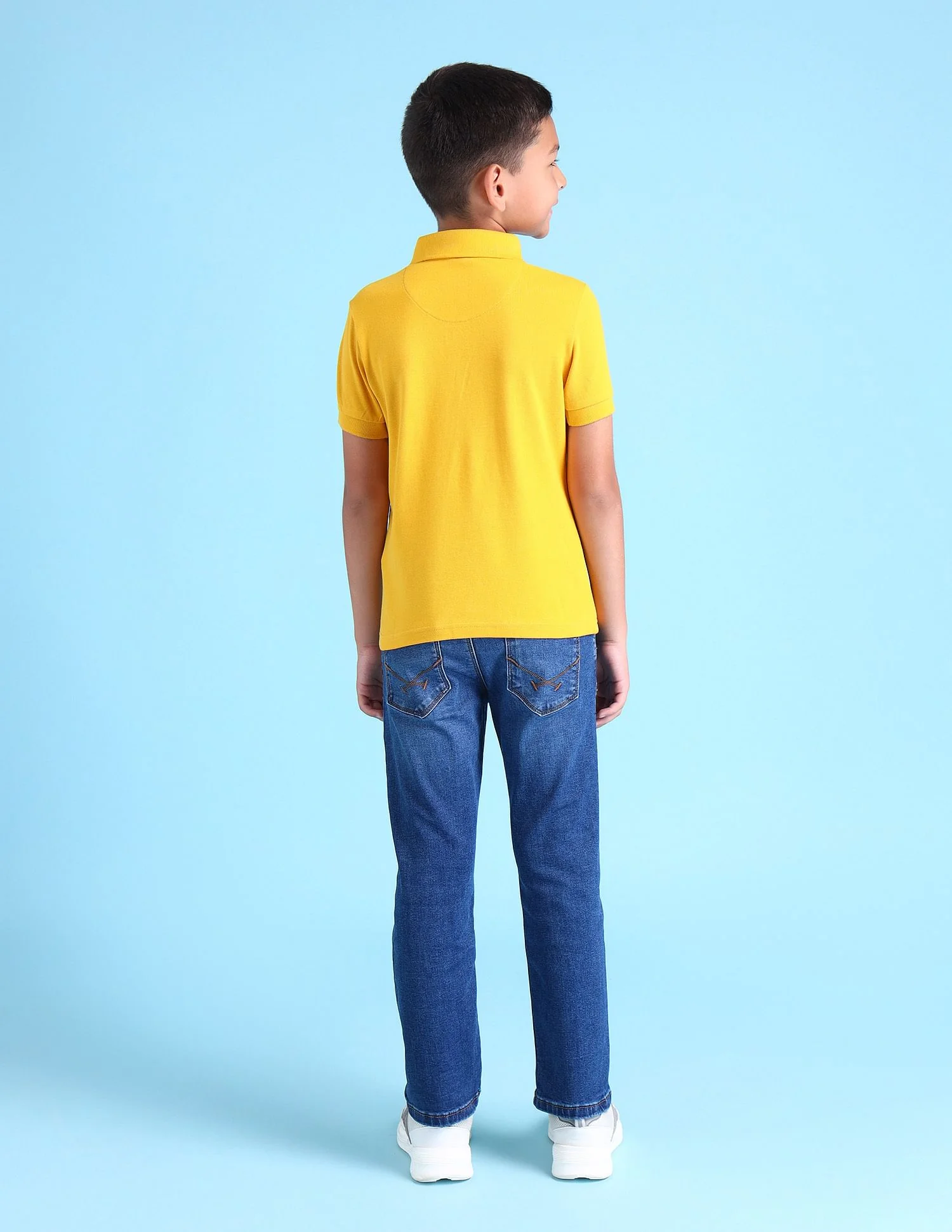 Boys Solid Polo Shirt - Image 4