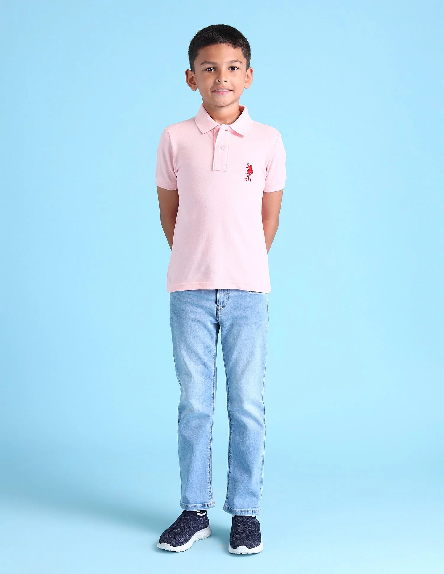 Boys Solid Polo Shirt - Image 4
