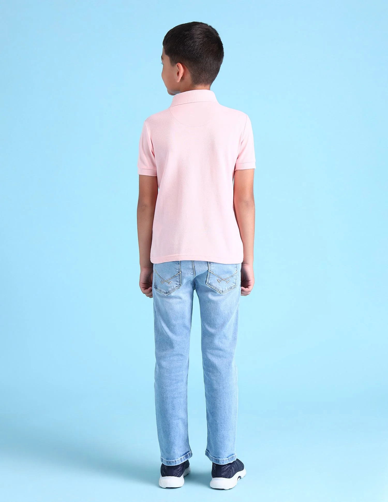Boys Solid Polo Shirt - Image 5