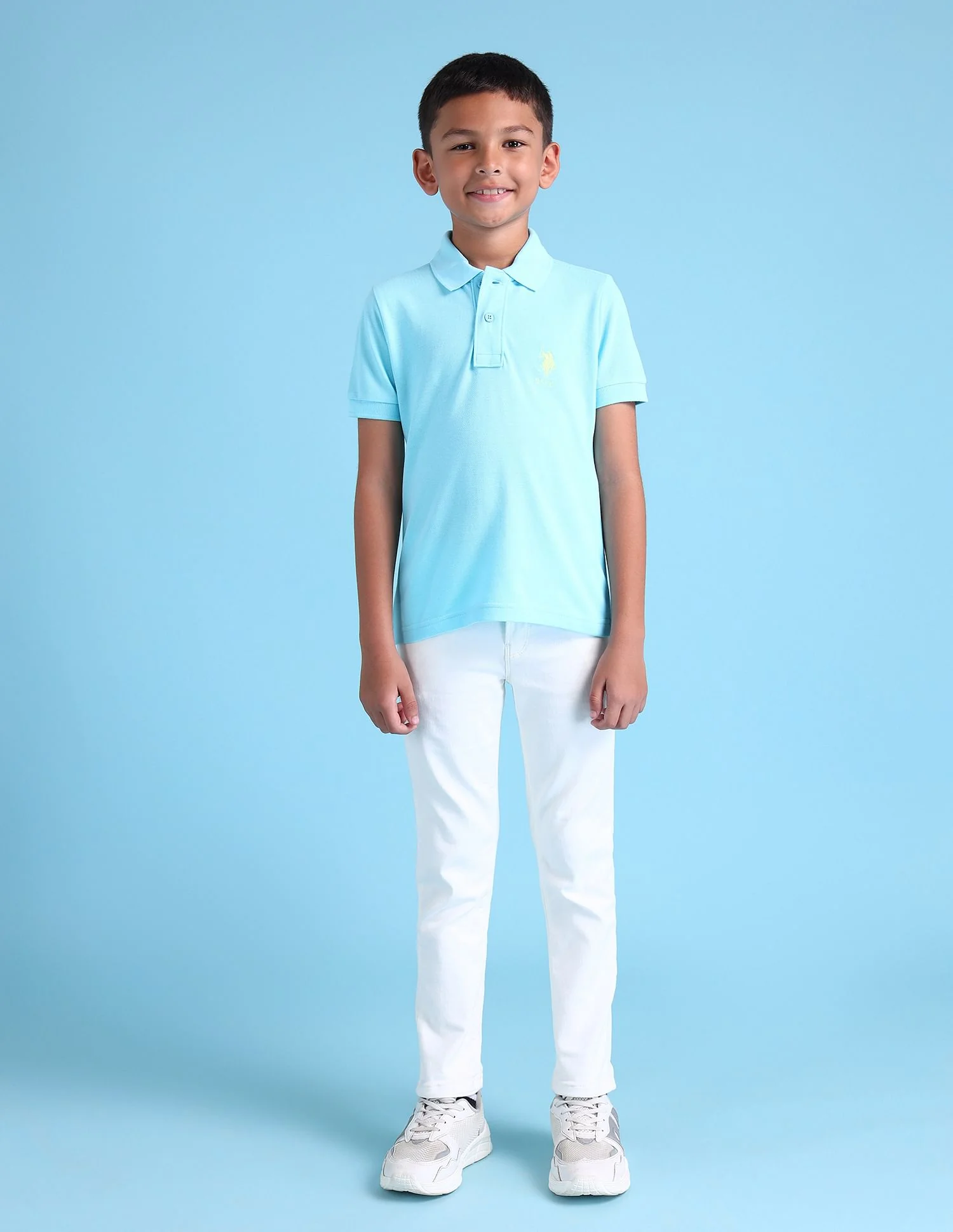 Boys Solid Polo Shirt - Image 4