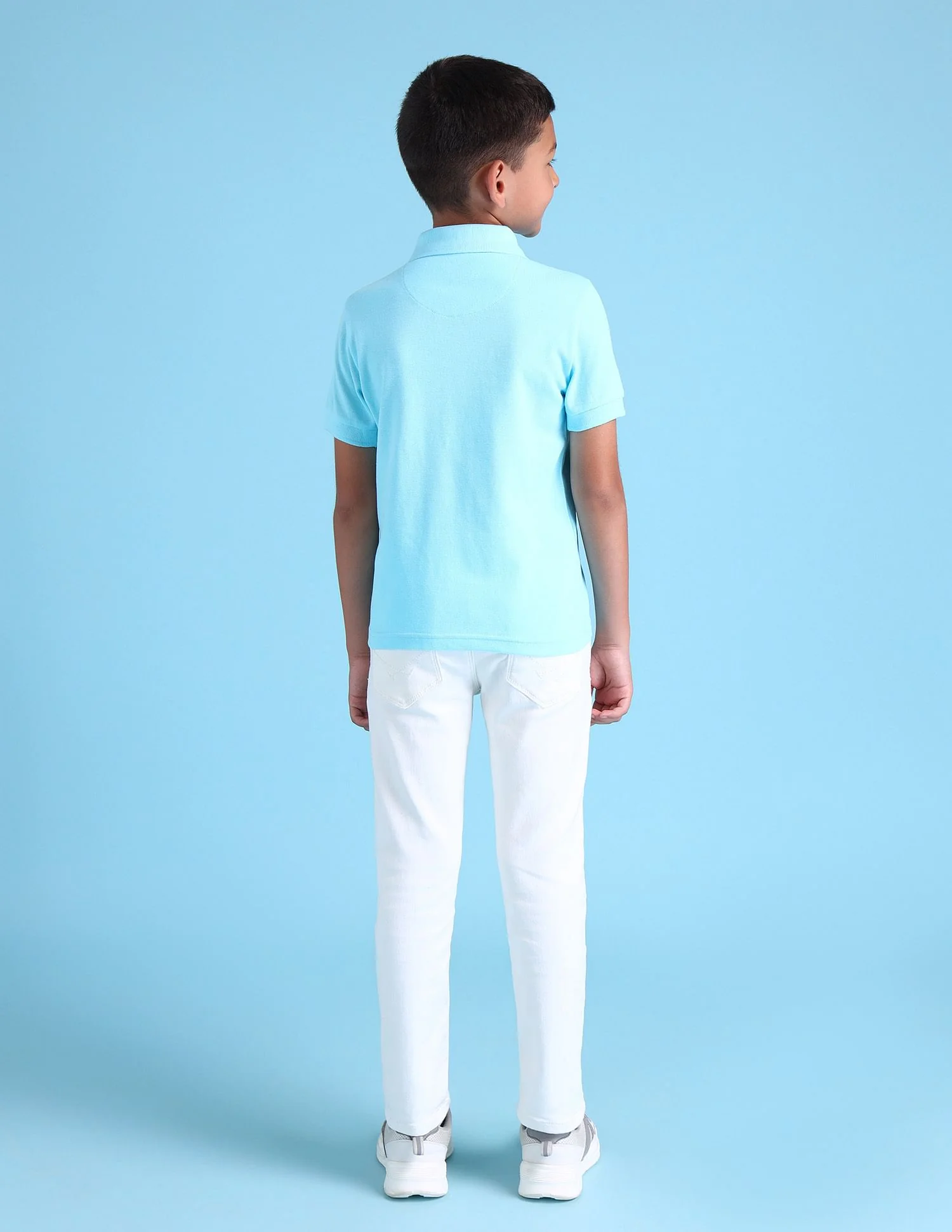 Boys Solid Polo Shirt - Image 5