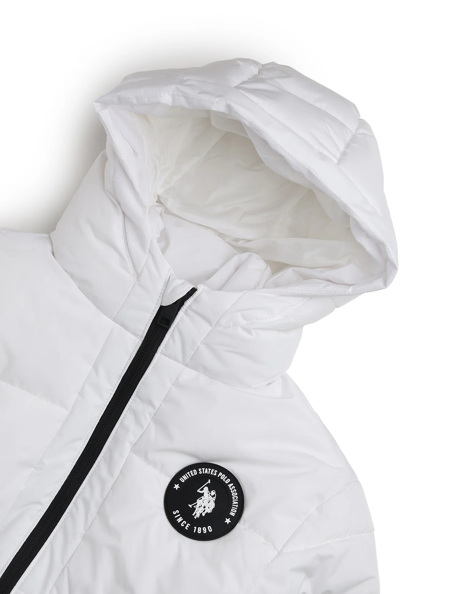 Boys Solid Puffer Jacket - Image 2