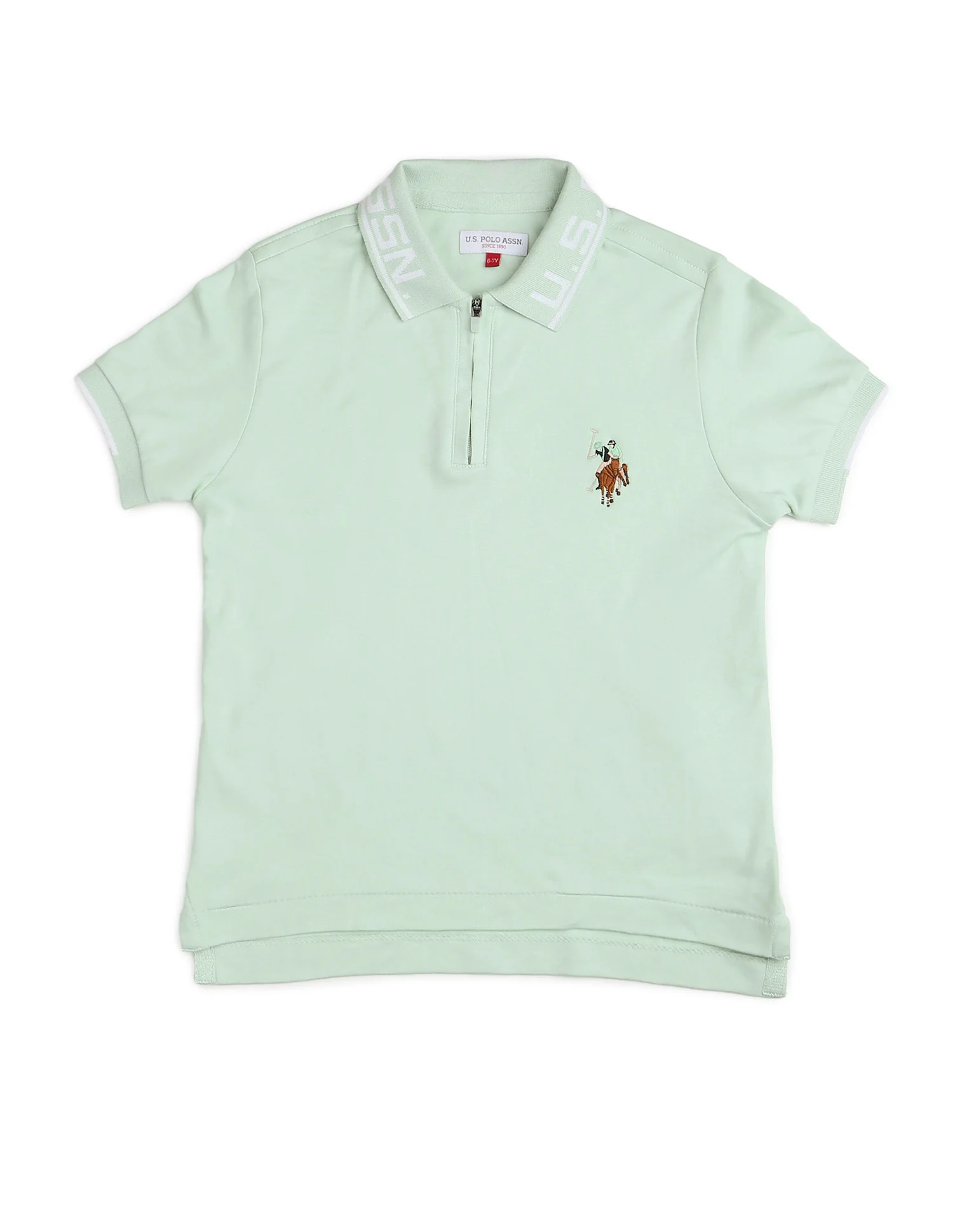 Boys Solid Pure Cotton Polo Shirt - Image 7