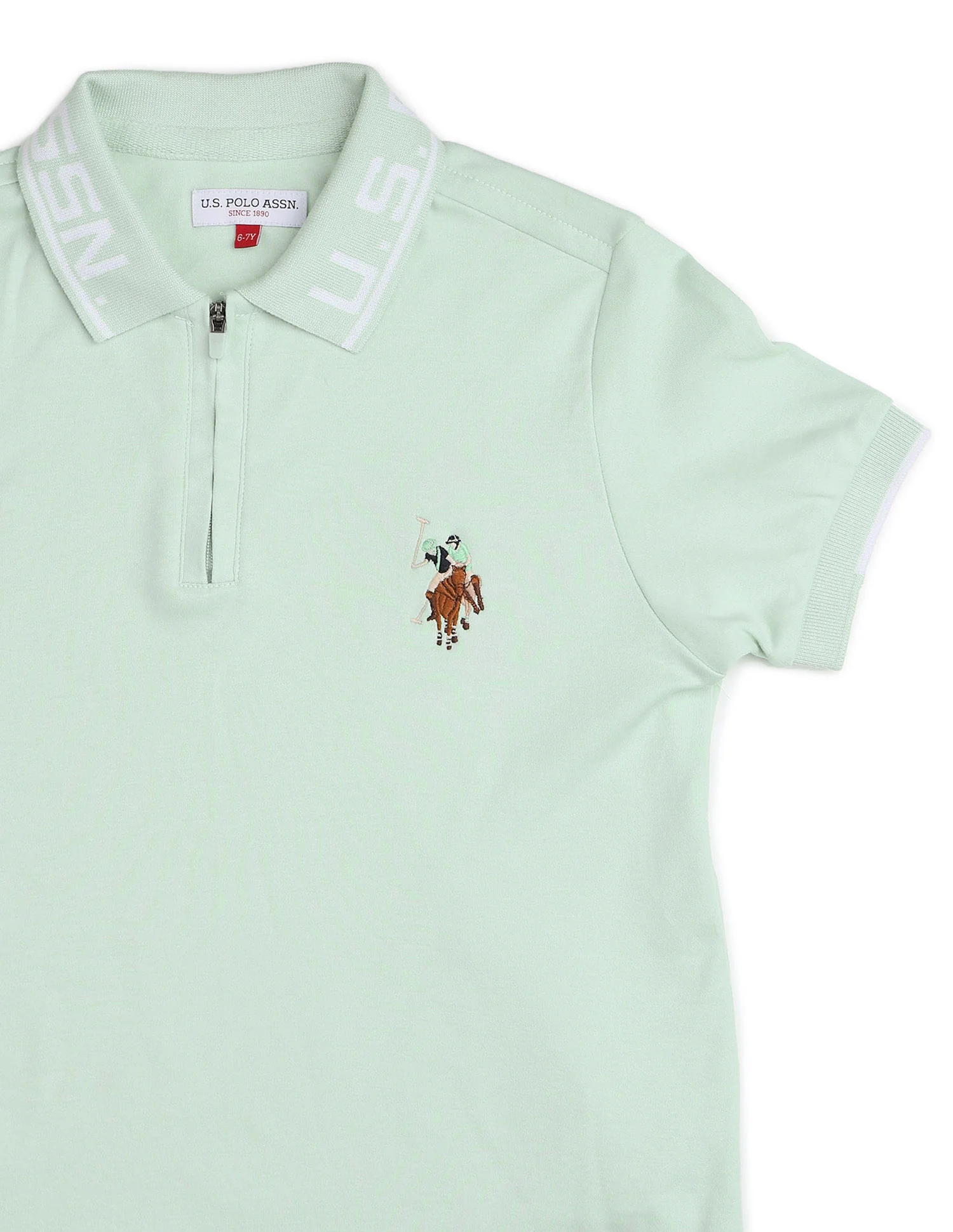 Boys Solid Pure Cotton Polo Shirt - Image 9