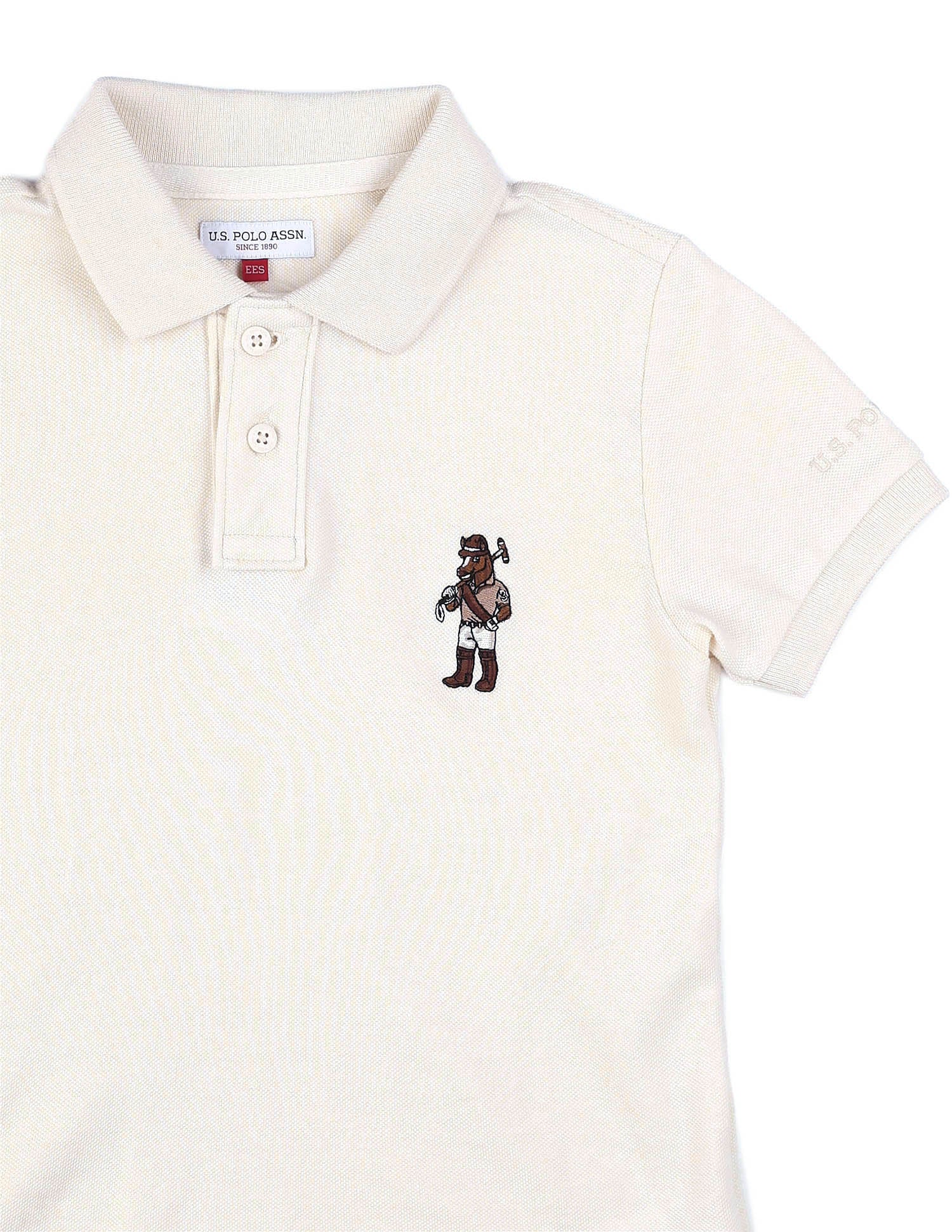 Boys Solid Pure Cotton Polo Shirt - Image 9