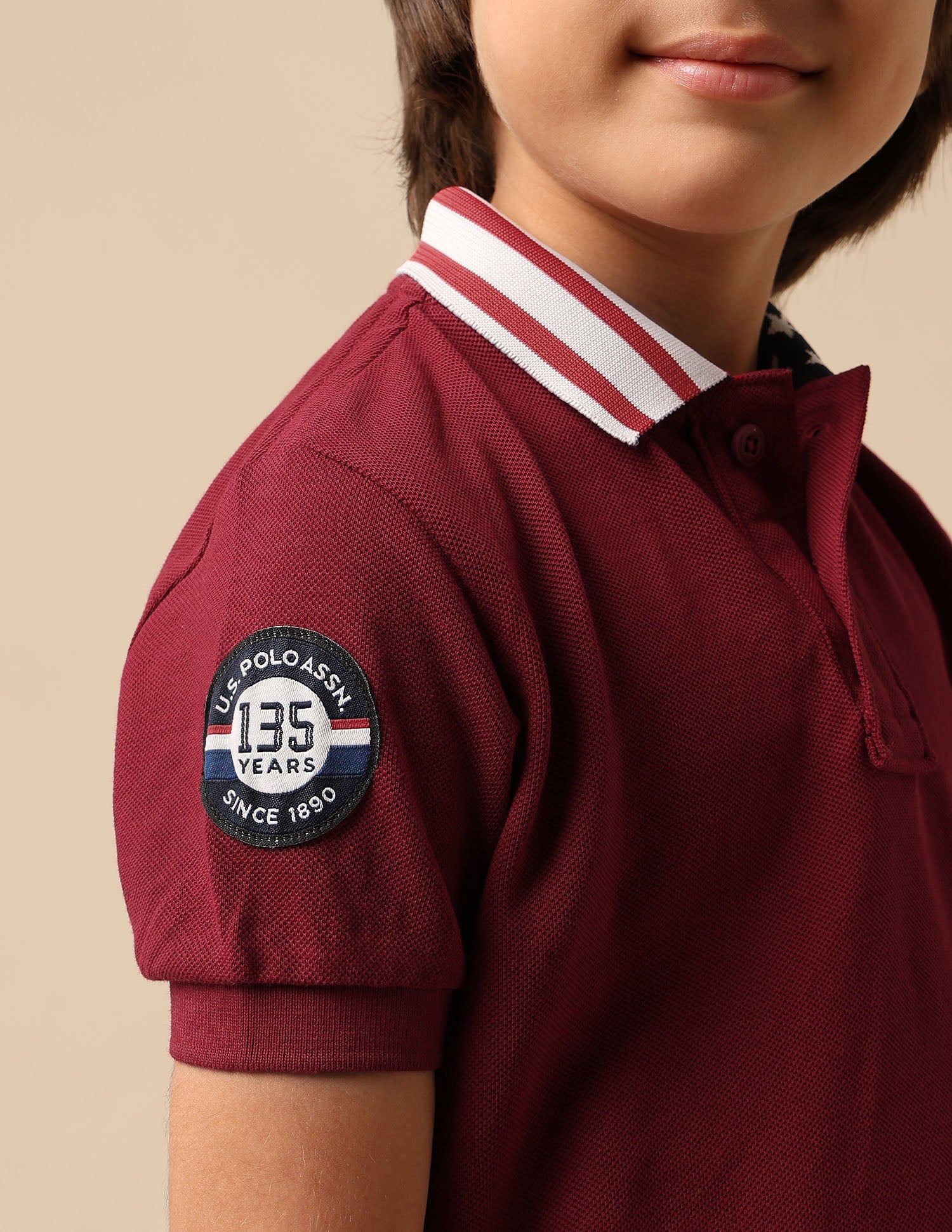 Boys Solid Pure Cotton Polo Shirt - Image 7