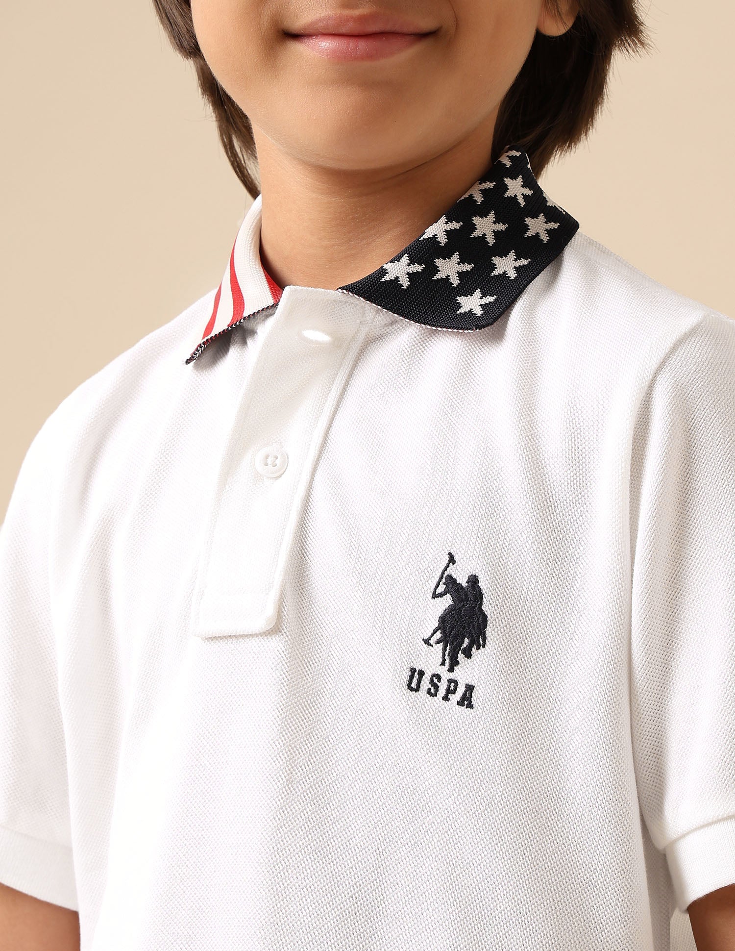 Boys Solid Pure Cotton Polo Shirt - Image 6