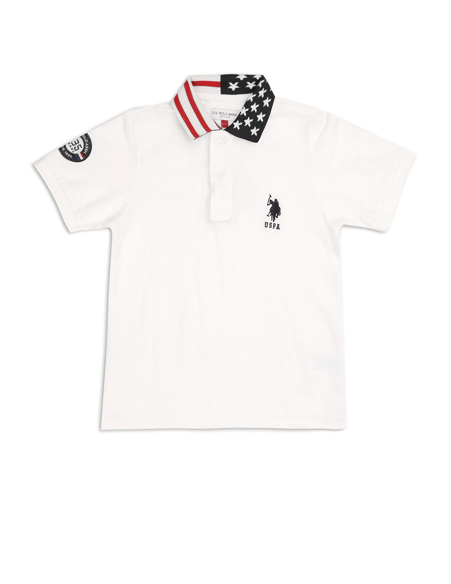 Boys Solid Pure Cotton Polo Shirt - Image 7