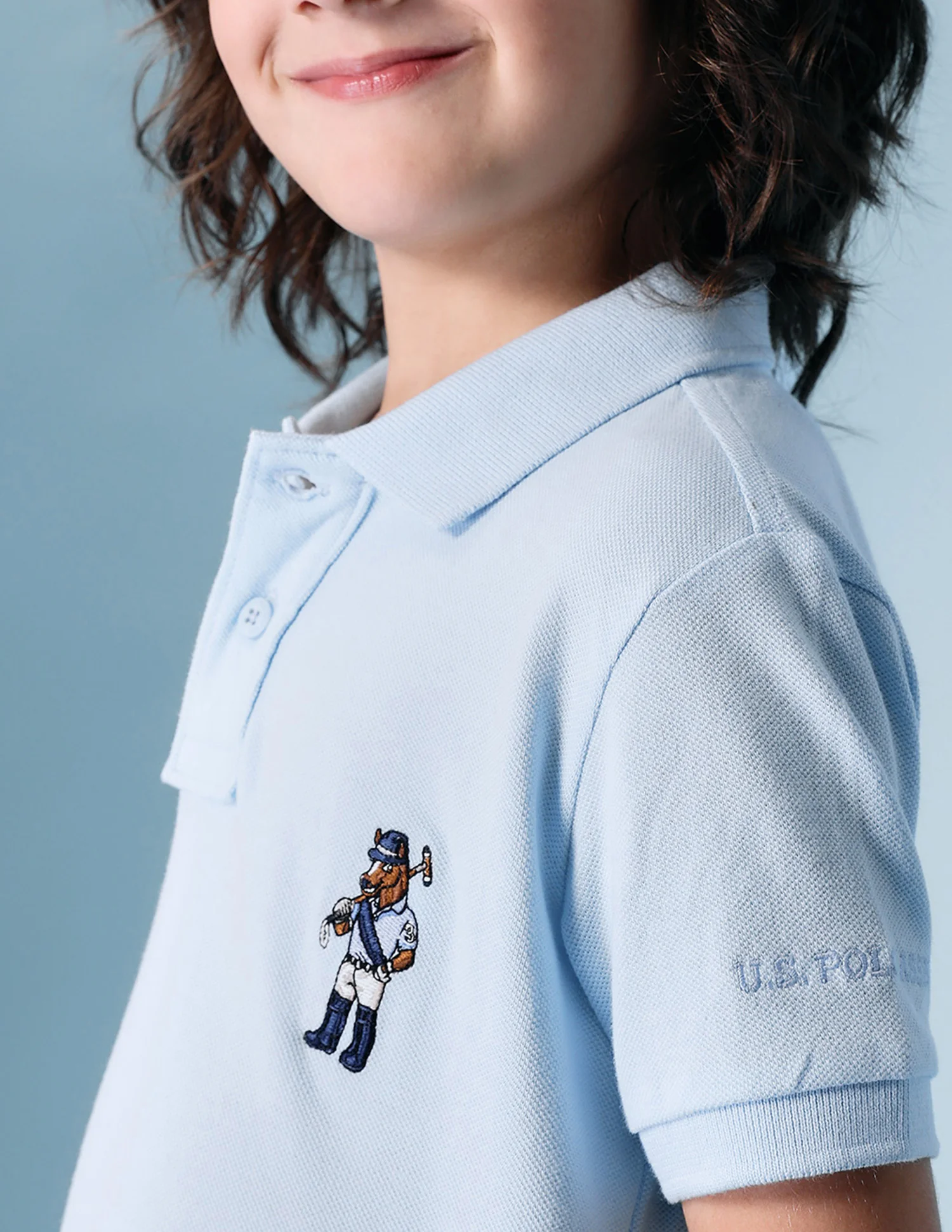 Boys Solid Pure Cotton Polo Shirt - Image 7