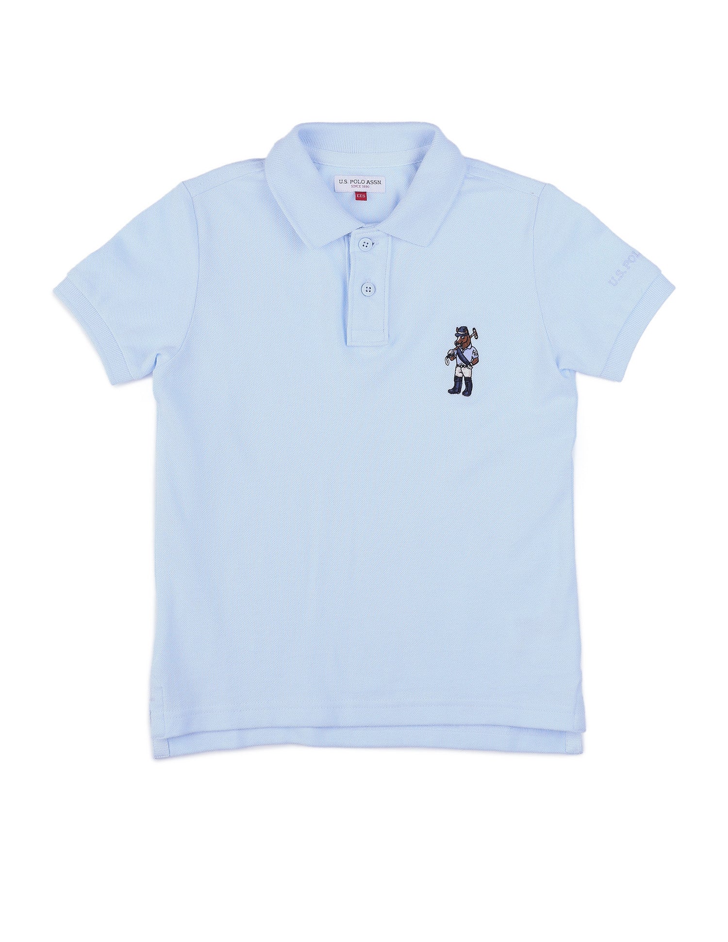 Boys Solid Pure Cotton Polo Shirt - Image 8