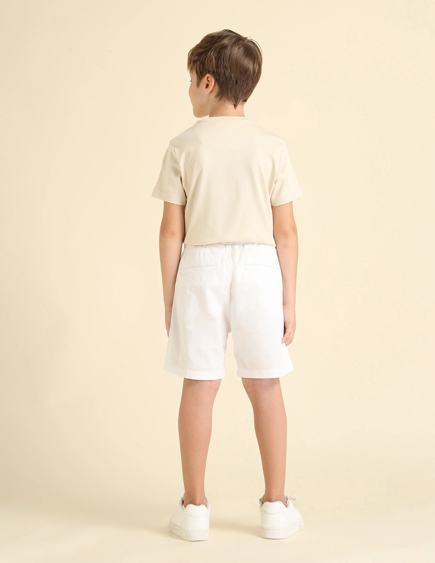 Boys Solid Regular Fit Bermuda Shorts - Image 4