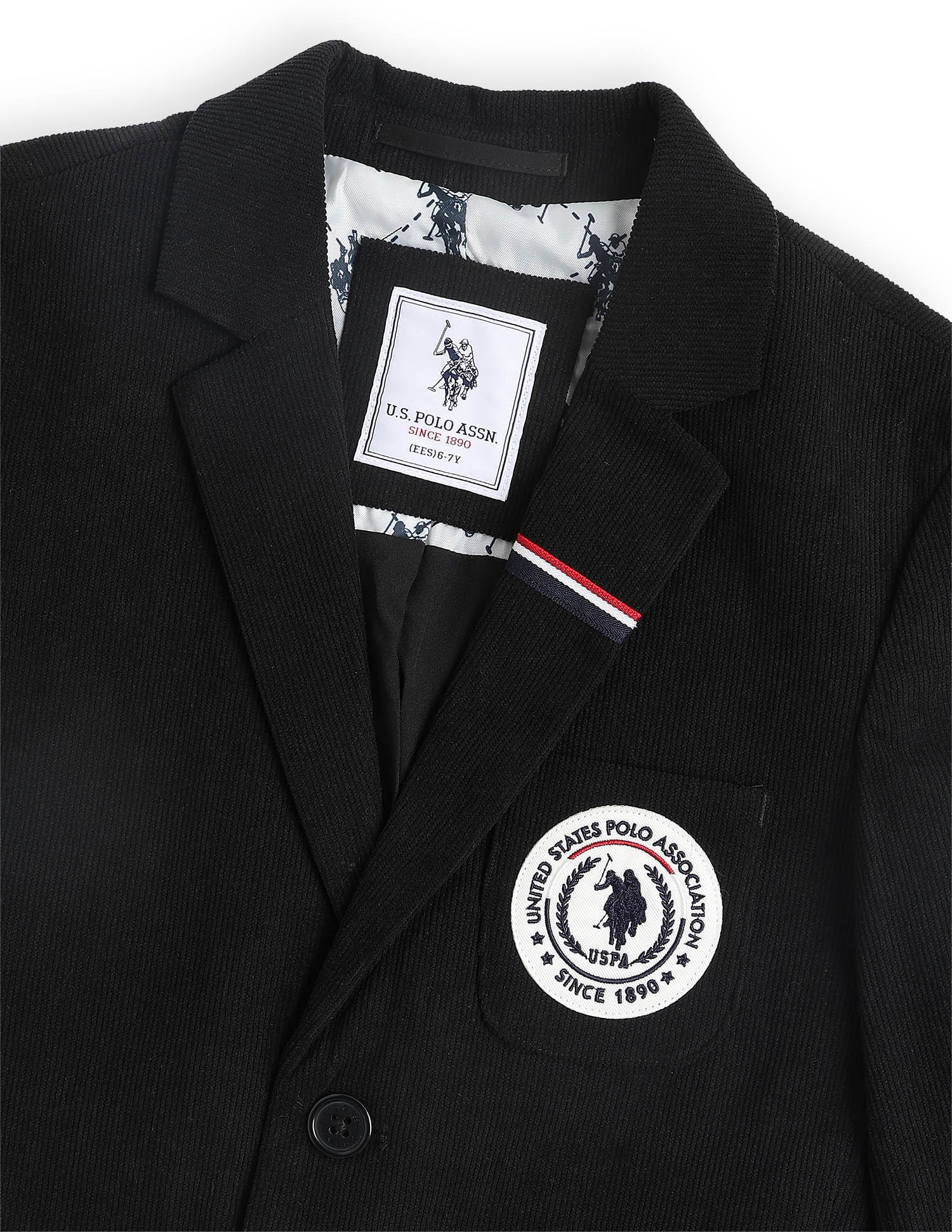 Boys Solid Regular Fit Blazer - Image 2