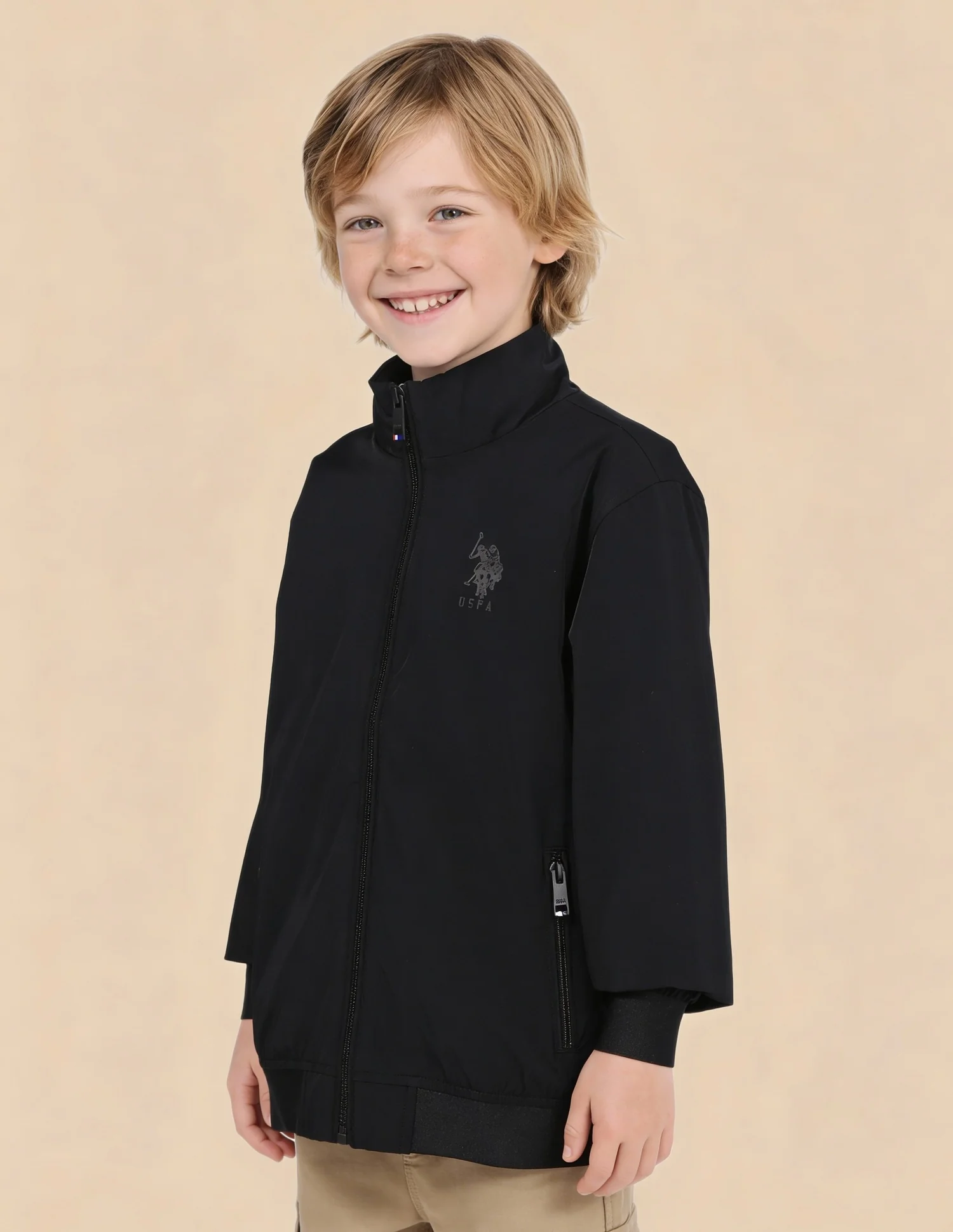 Boys Solid Regular Fit Casual Jacket - Image 4