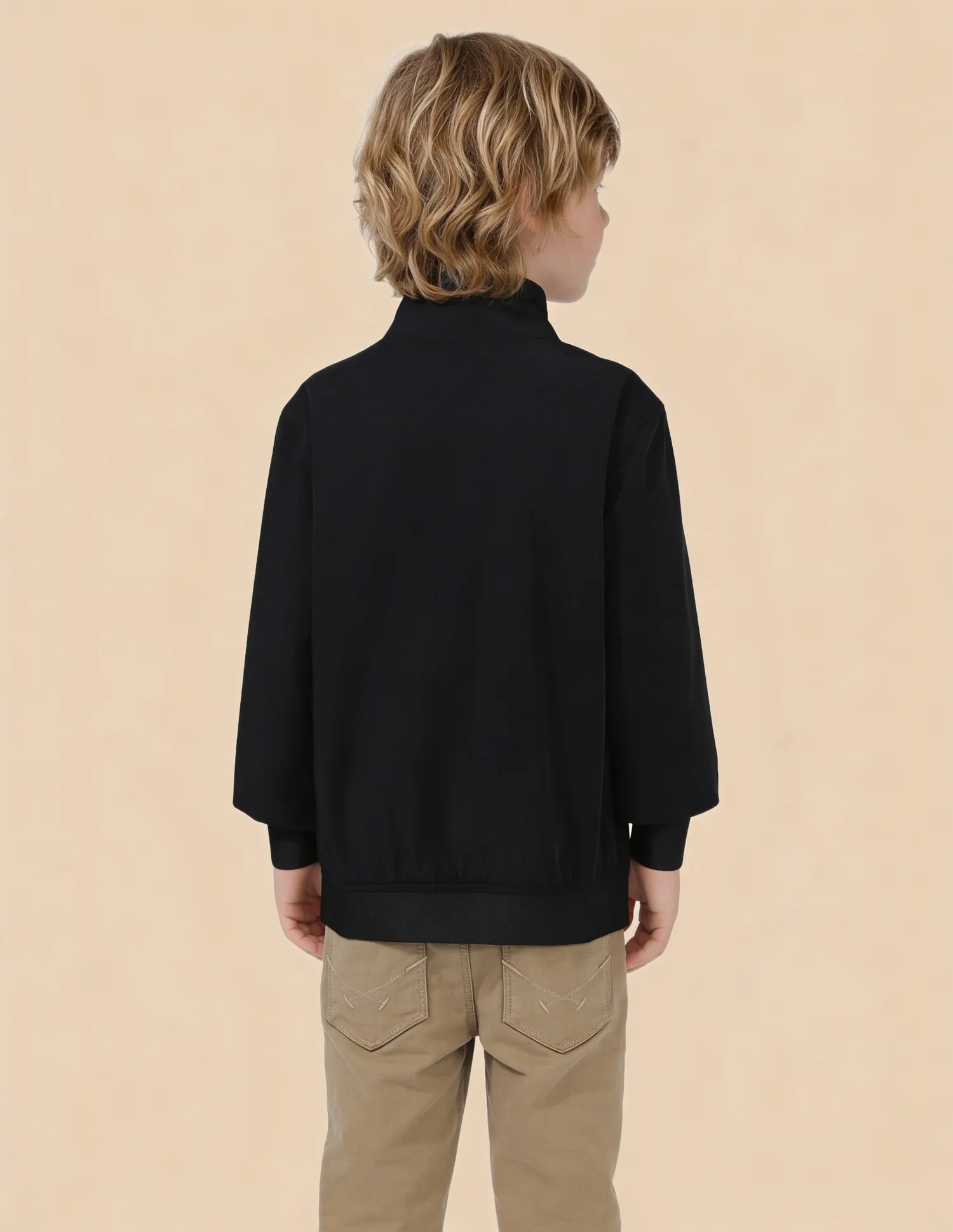 Boys Solid Regular Fit Casual Jacket - Image 5