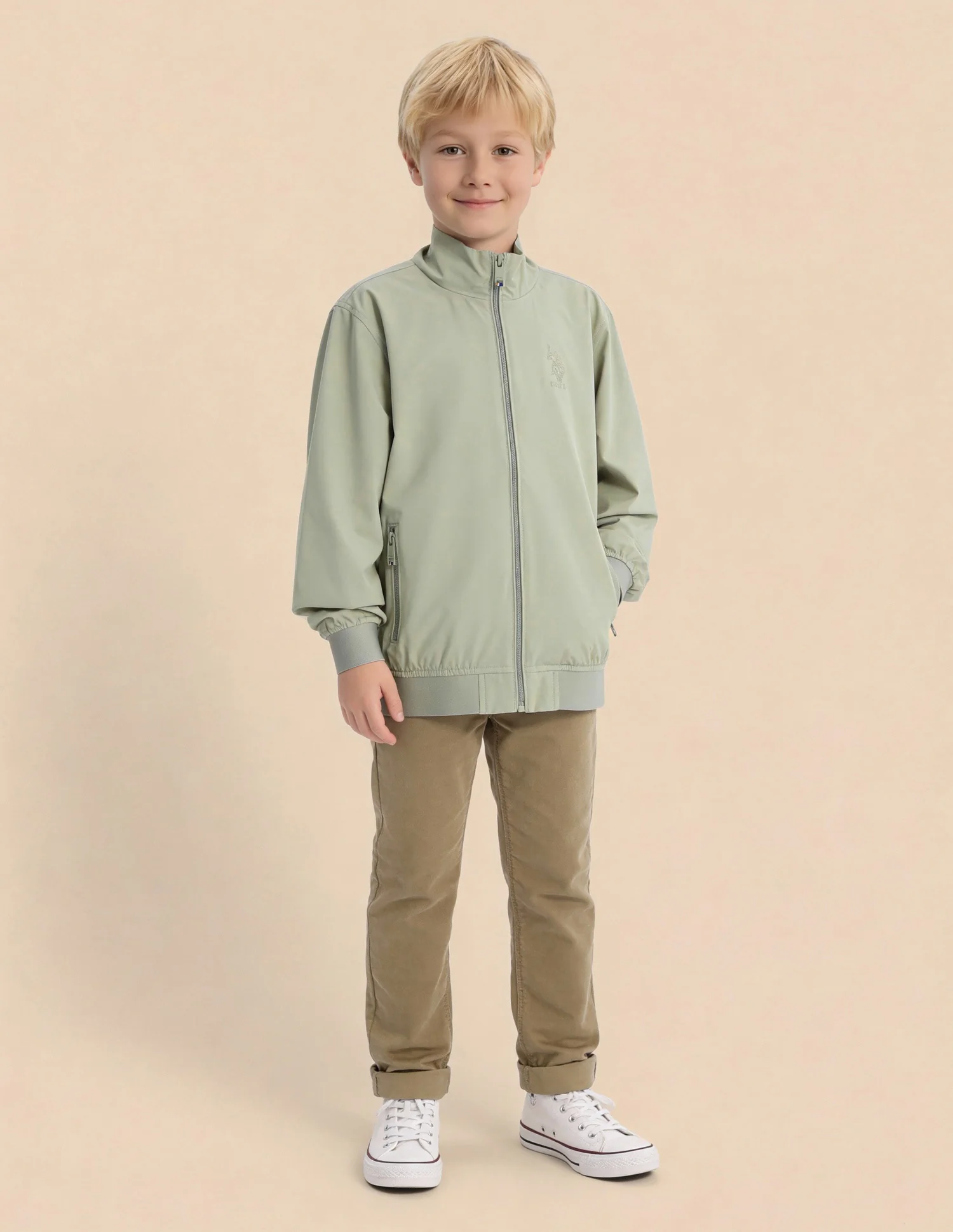 Boys Solid Regular Fit Casual Jacket - Image 3
