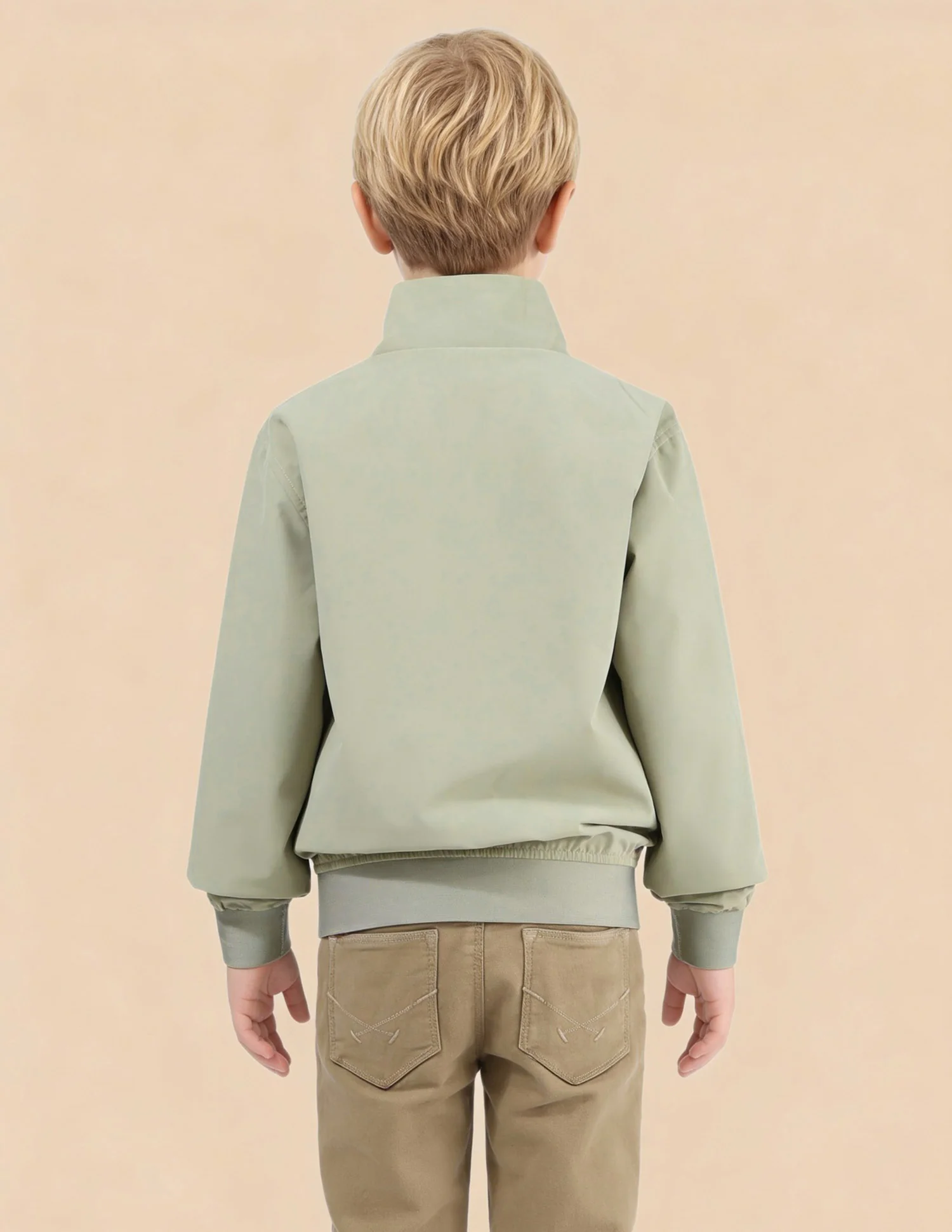 Boys Solid Regular Fit Casual Jacket - Image 5