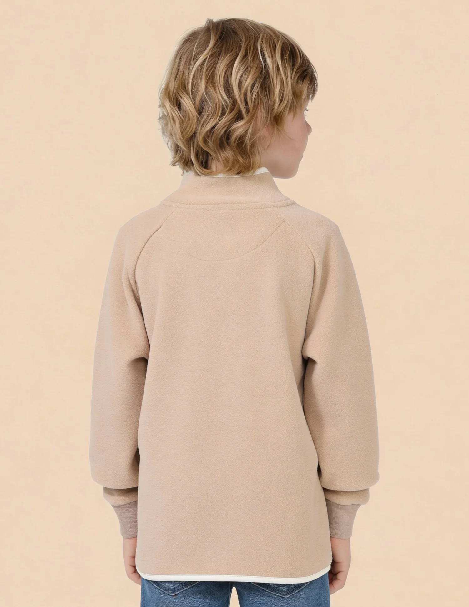 Boys Solid Regular Fit Jacket - Image 5