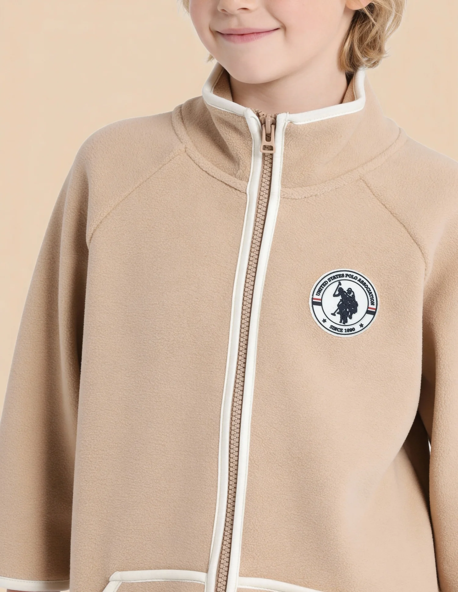 Boys Solid Regular Fit Jacket - Image 6