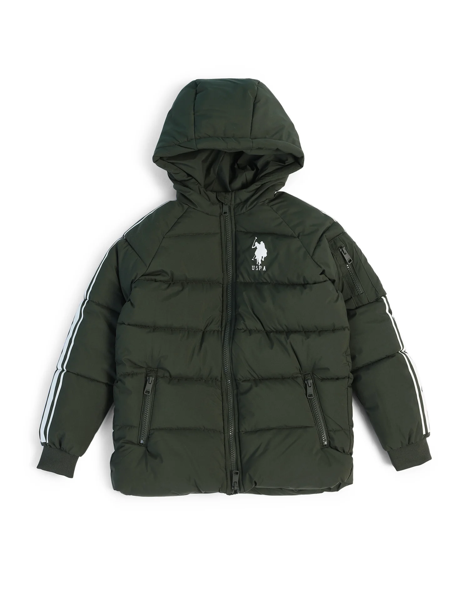 Boys Solid Regular Fit Jacket - Image 6