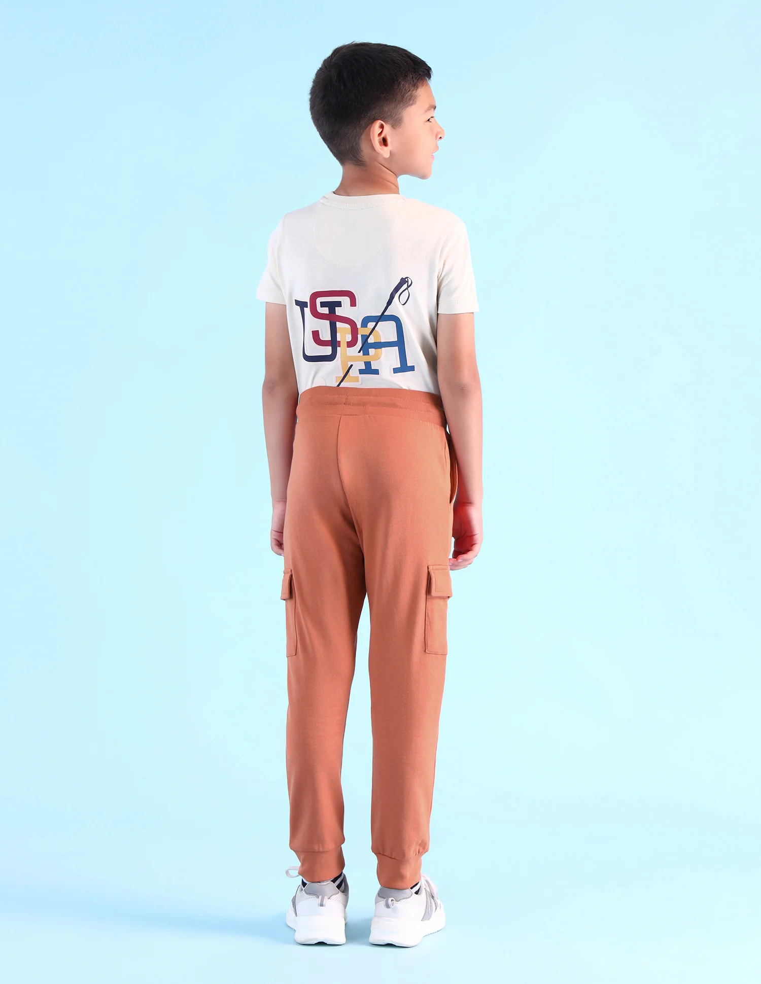 Boys Solid Regular Fit Joggers - Image 4