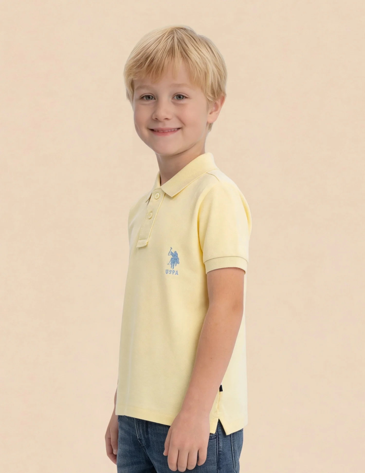 Boys Solid Regular Fit Polo Shirt - Image 4