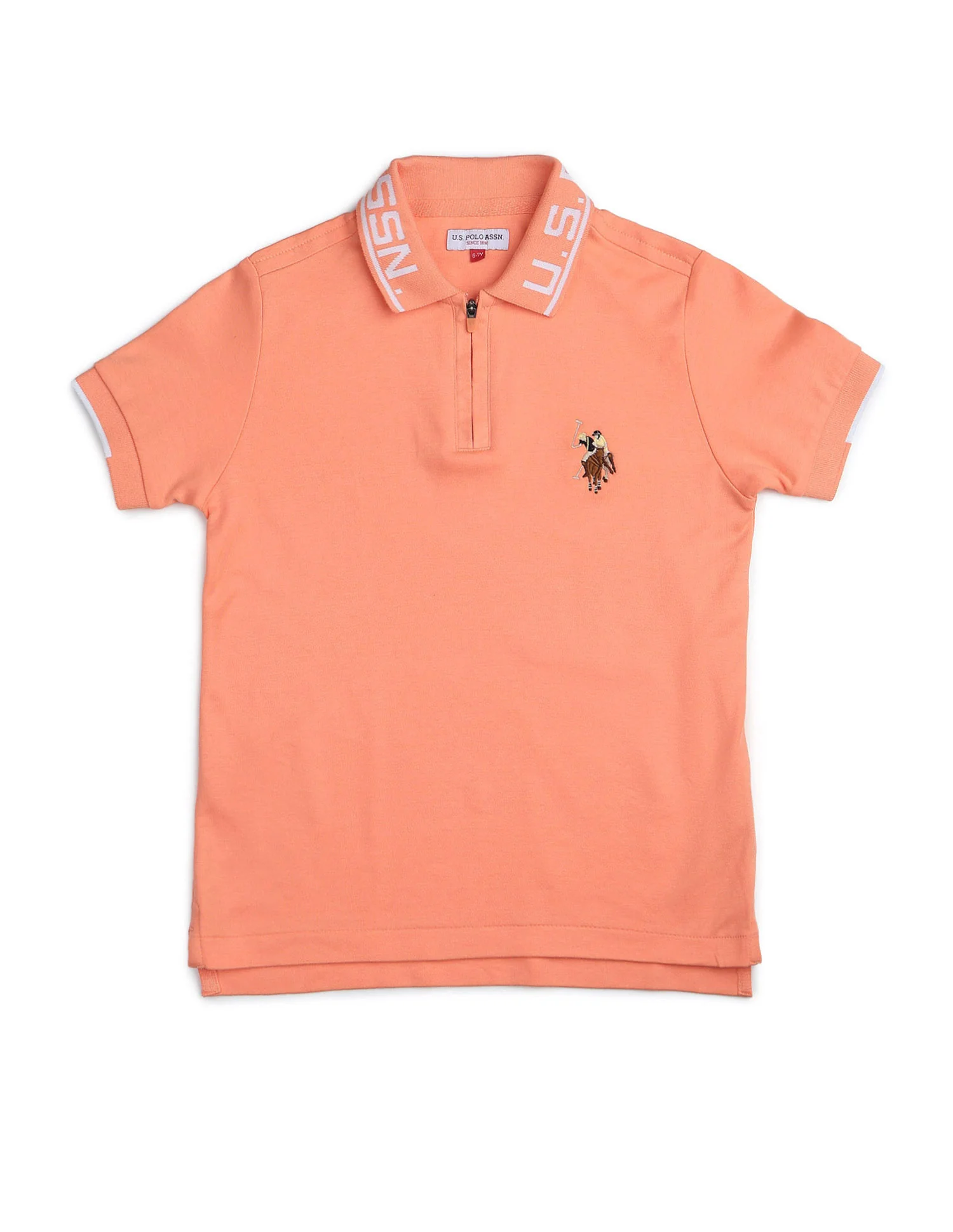Boys Solid Regular Fit Polo Shirt - Image 7