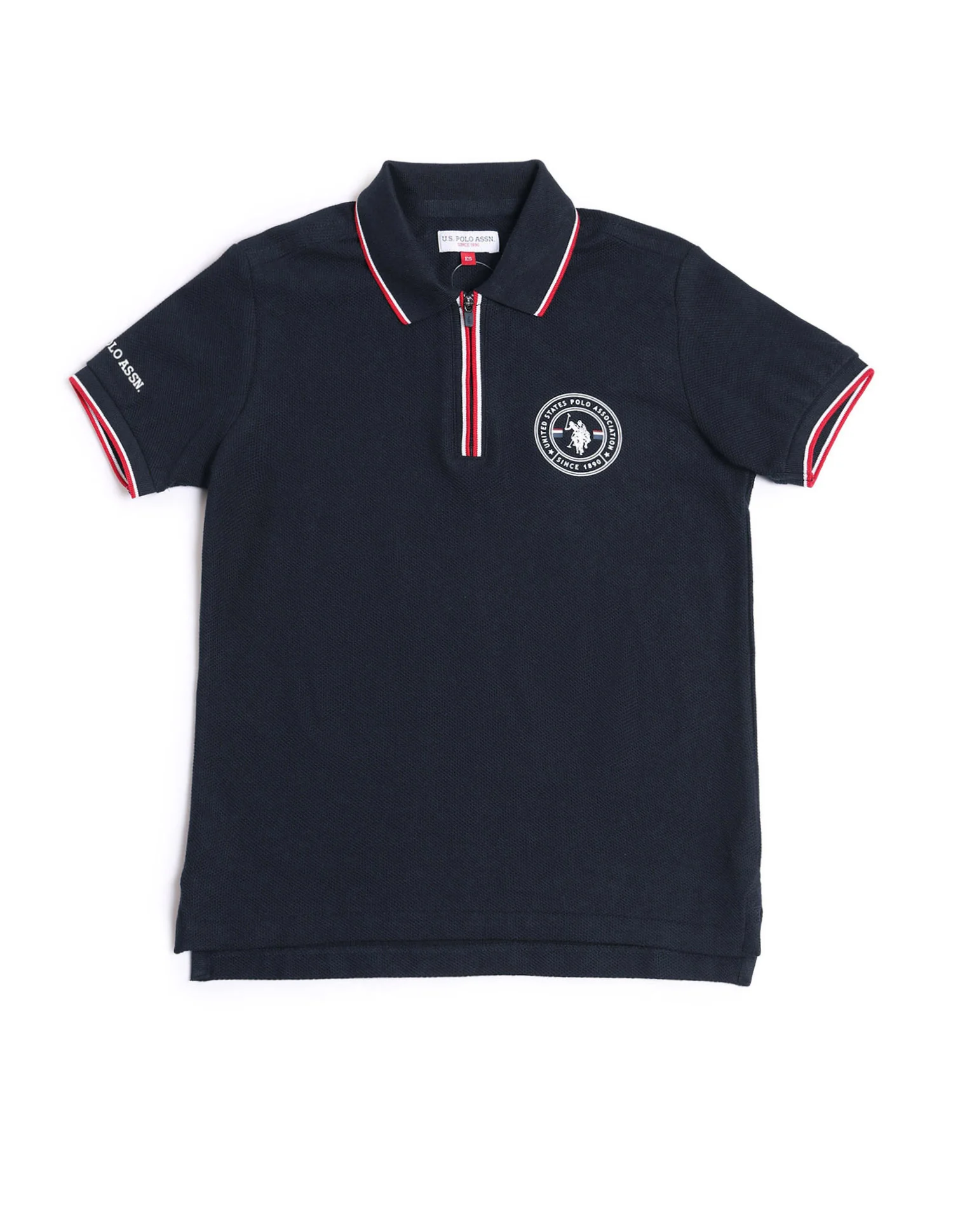 Boys Solid Regular Fit Polo Shirt - Image 5
