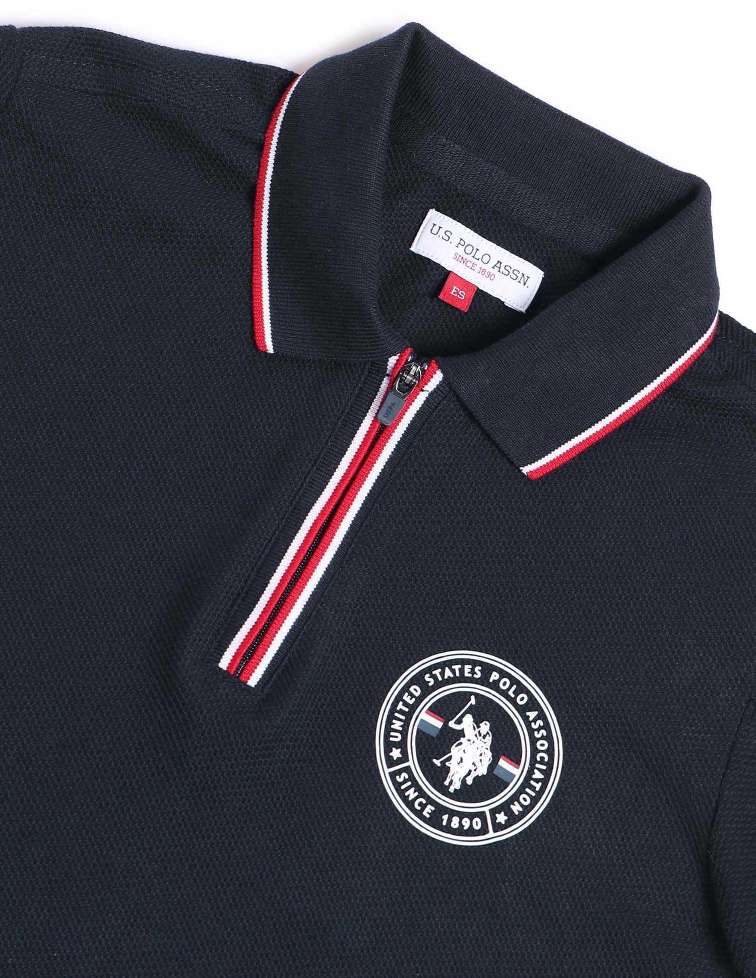 Boys Solid Regular Fit Polo Shirt - Image 7