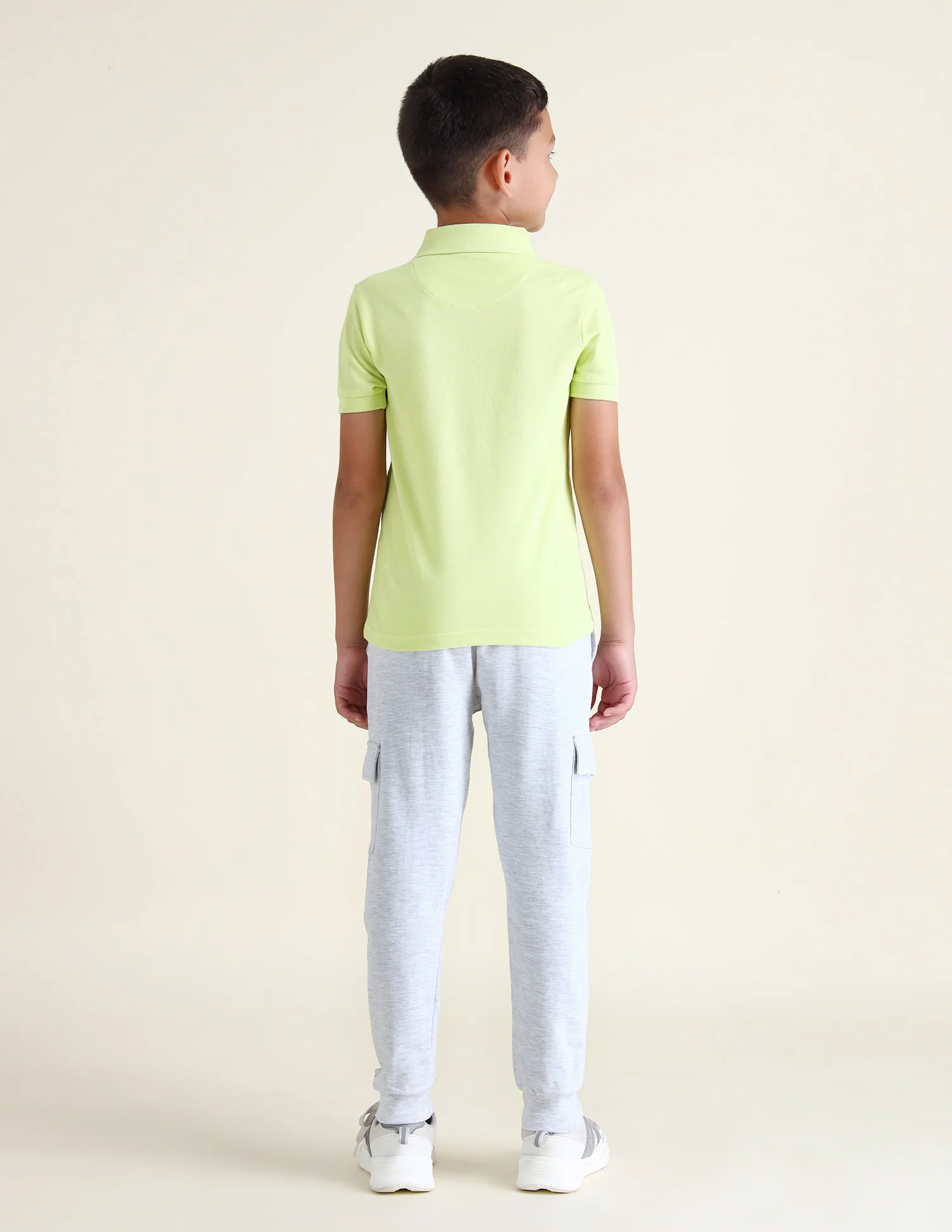 Boys Solid Regular Fit Polo Shirts - Image 4