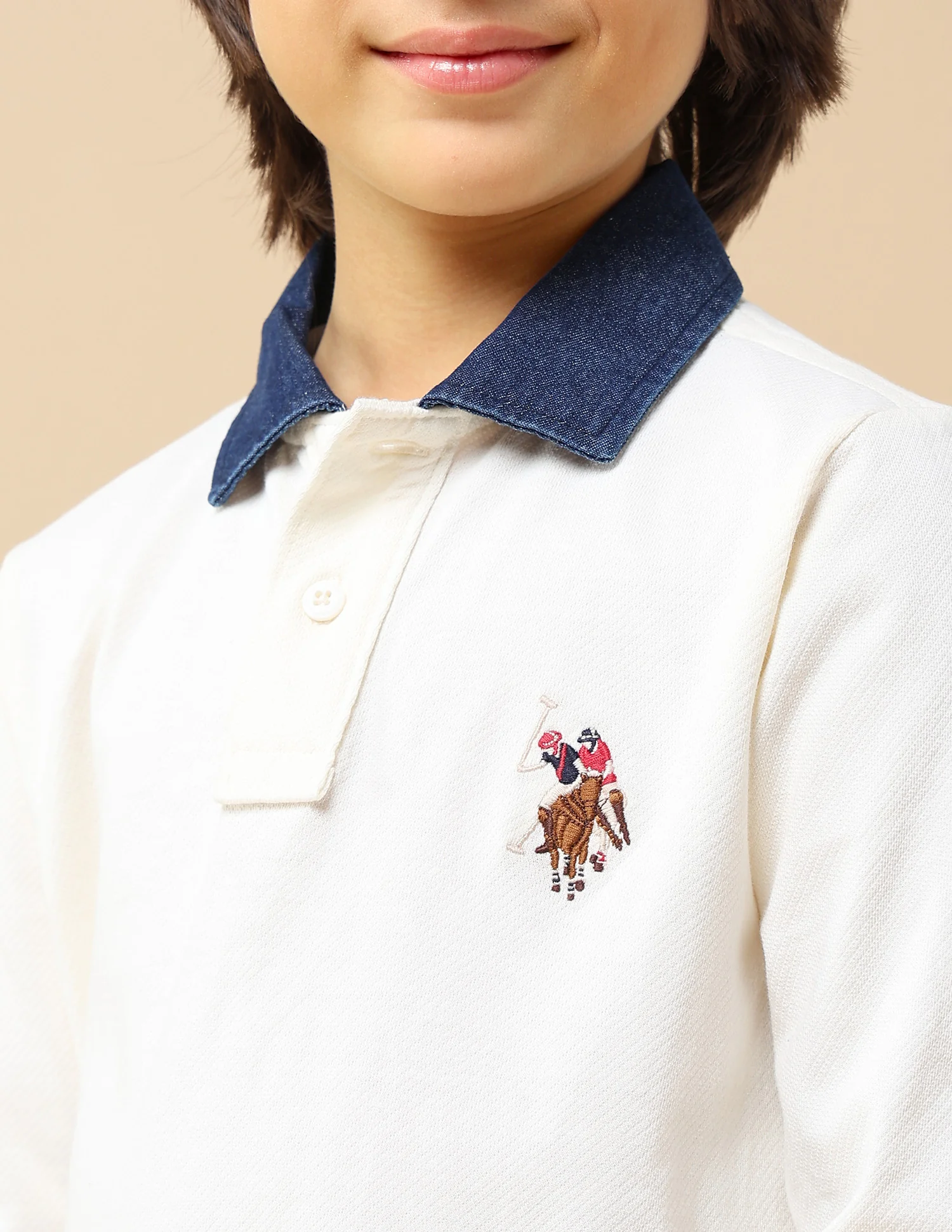 Boys Solid Regular Fit Polo Shirt - Image 6