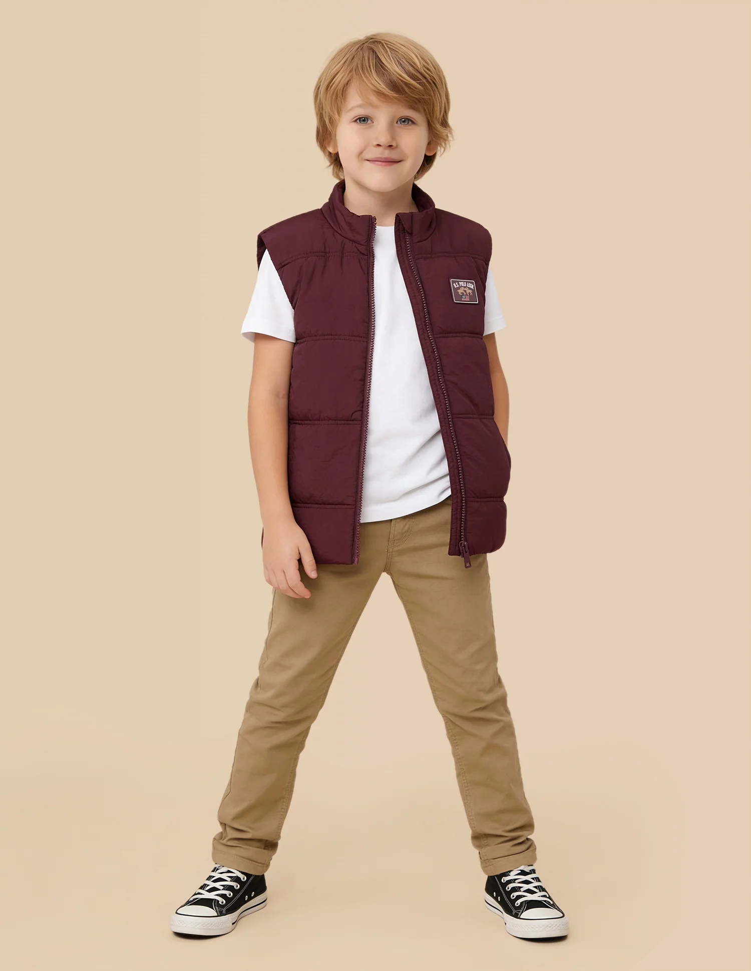 Boys Solid Regular Fit Puffer Jacket - Image 3