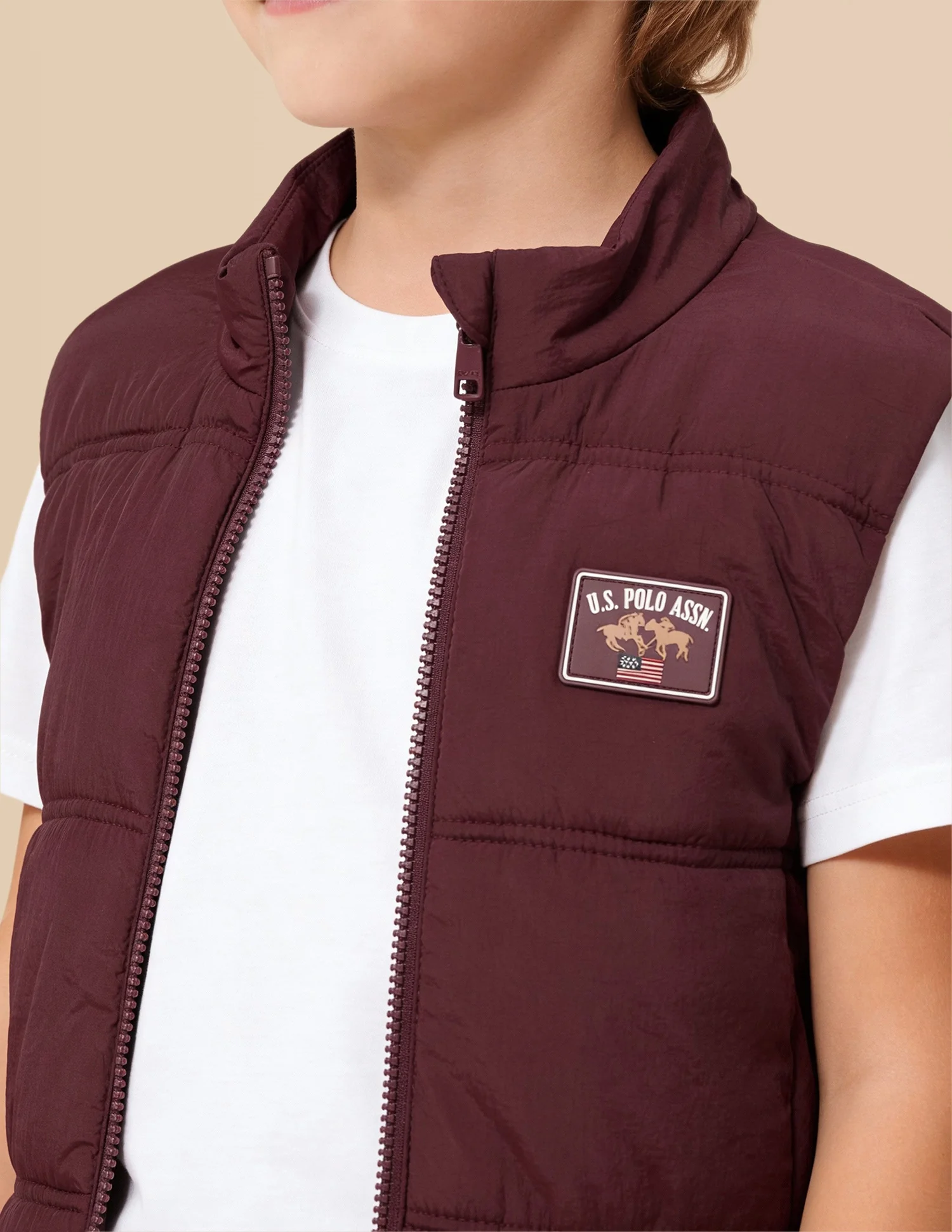 Boys Solid Regular Fit Puffer Jacket - Image 6