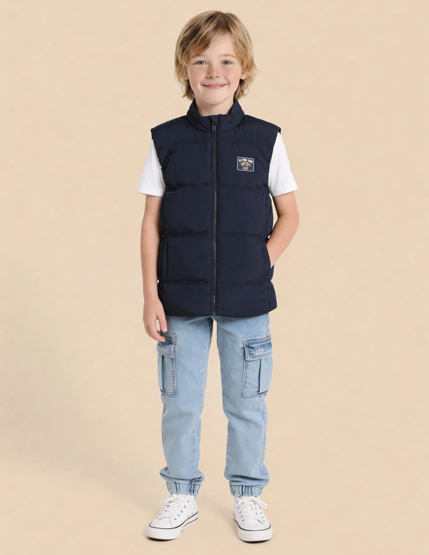 Boys Solid Regular Fit Puffer Jacket - Image 3
