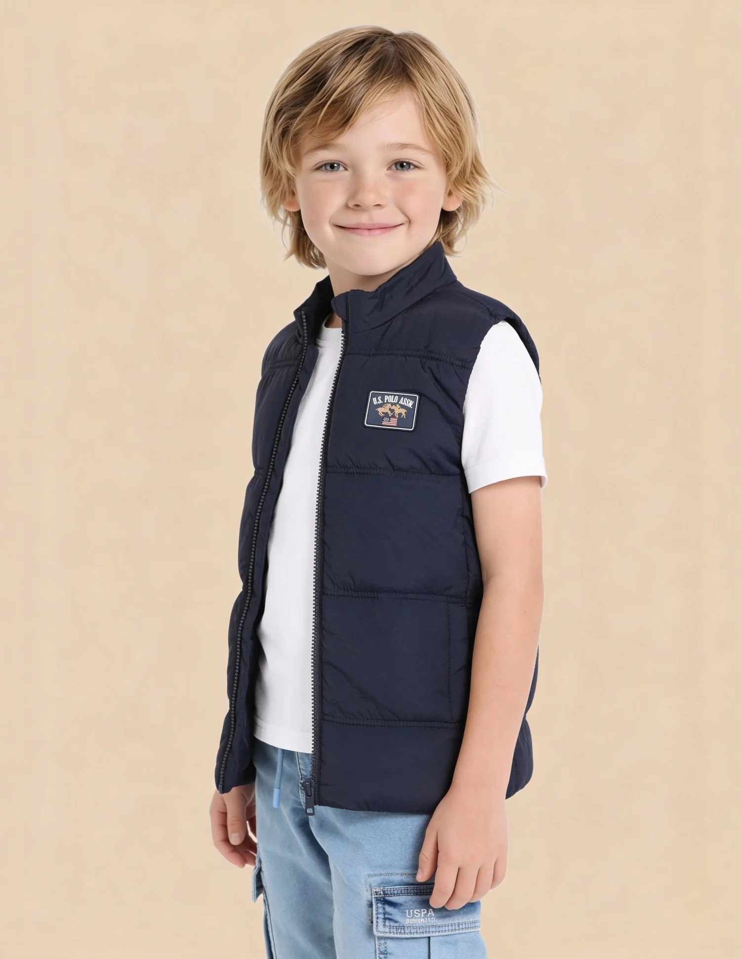 Boys Solid Regular Fit Puffer Jacket - Image 4