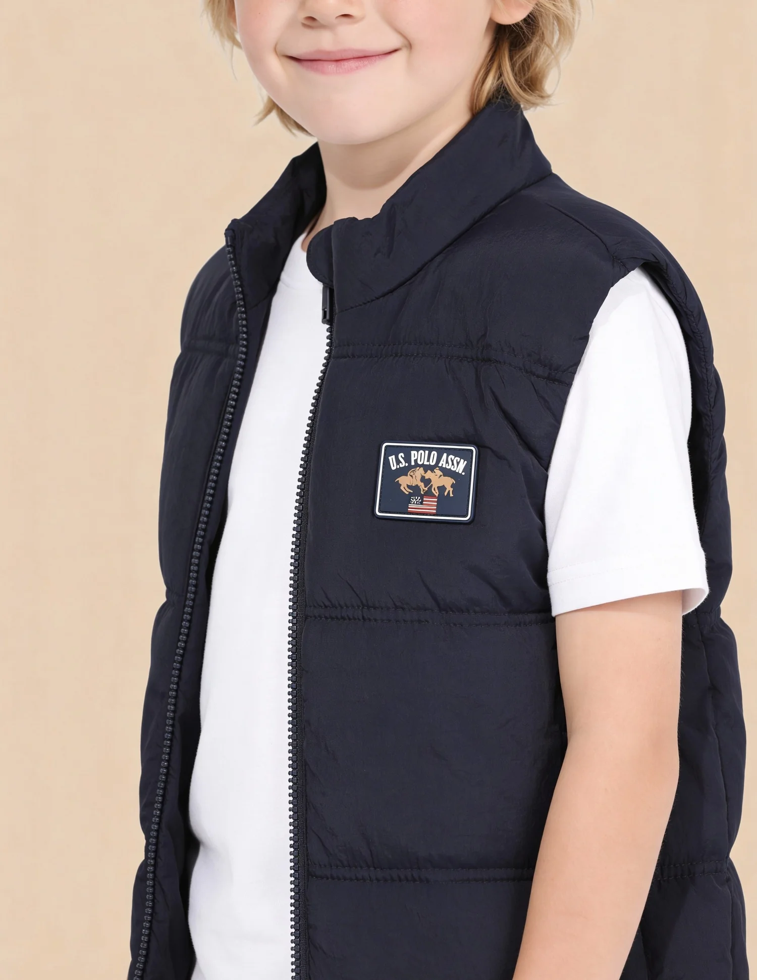 Boys Solid Regular Fit Puffer Jacket - Image 6