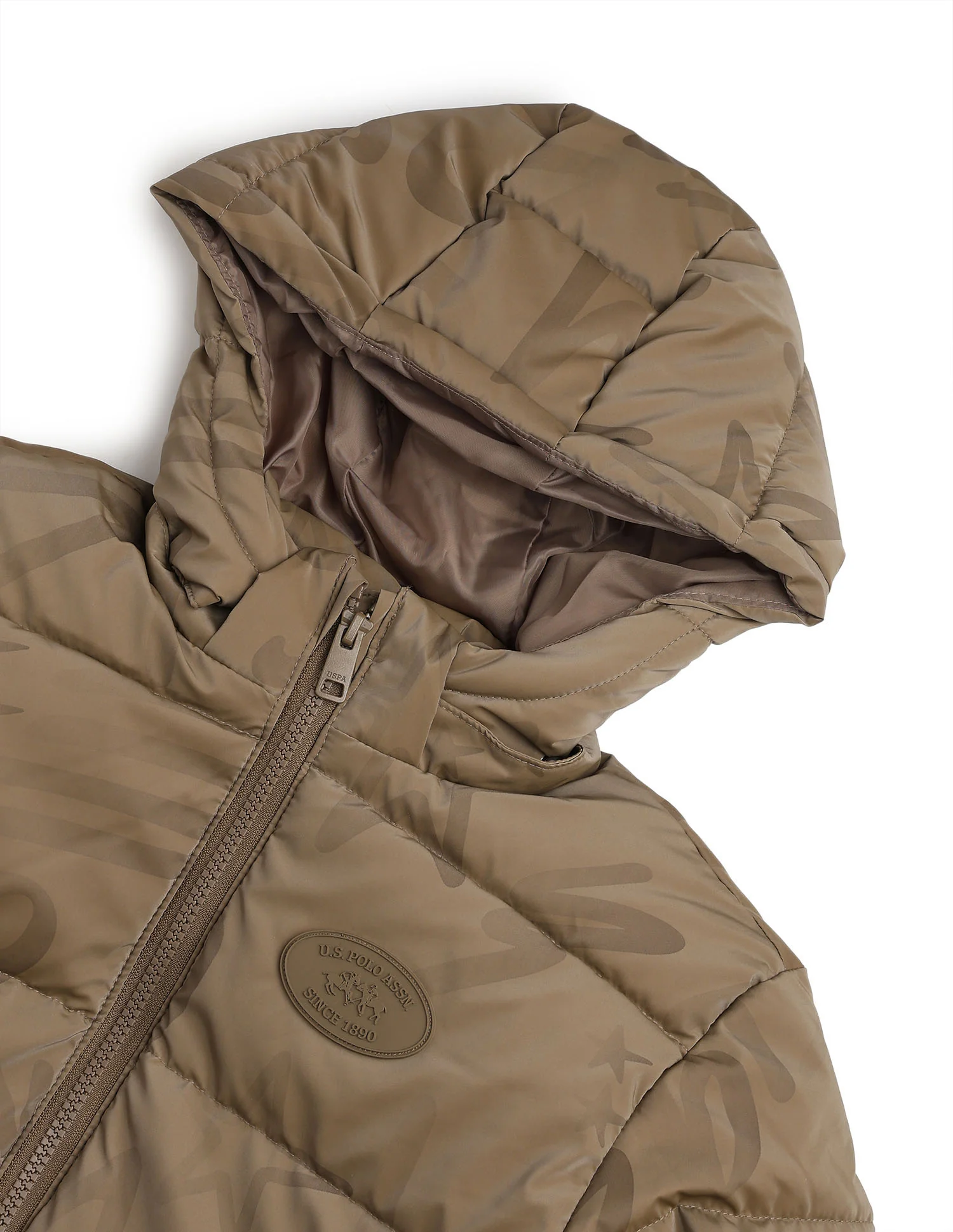 Boys Solid Regular Fit Puffer Jacket - Image 2