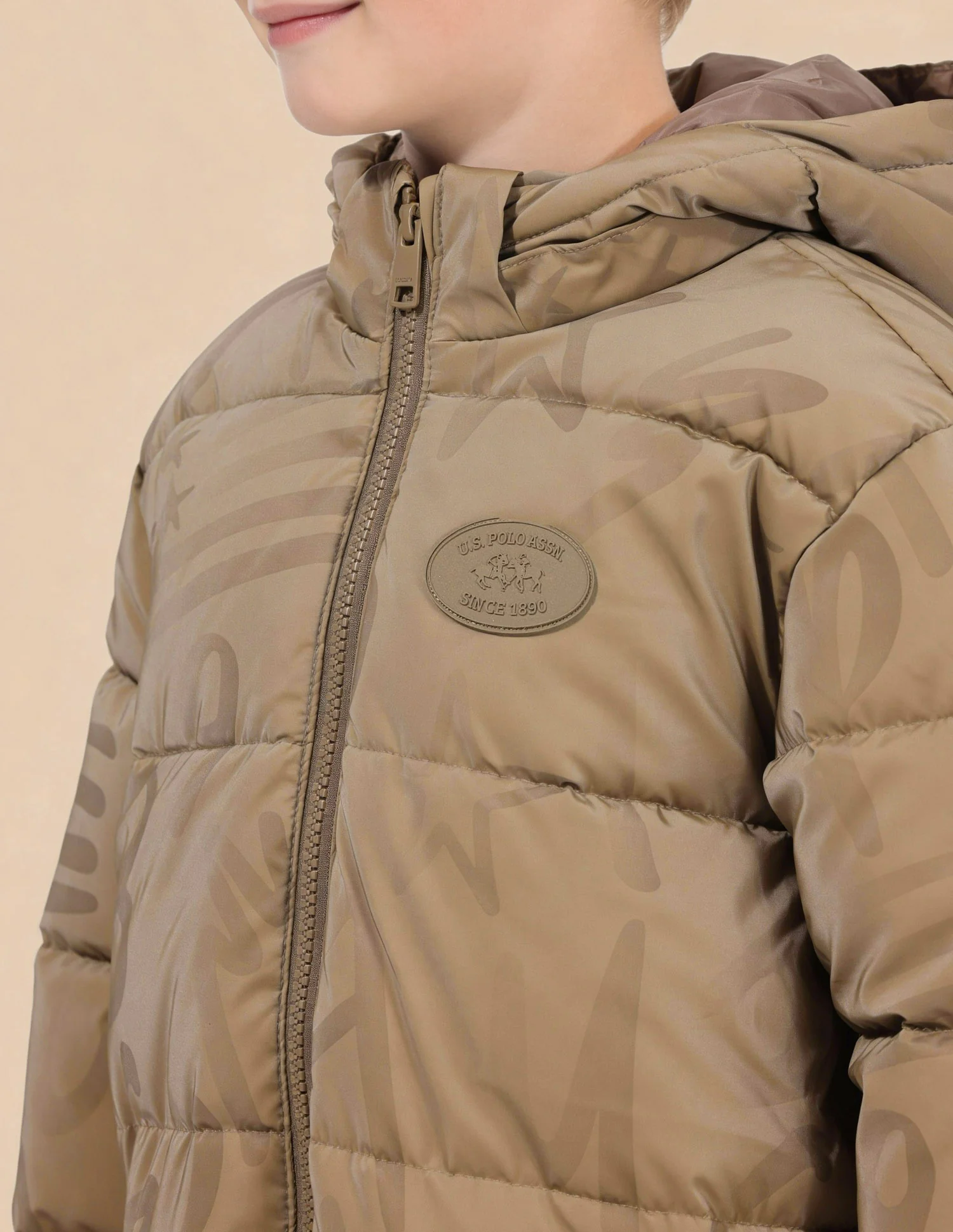 Boys Solid Regular Fit Puffer Jacket - Image 6