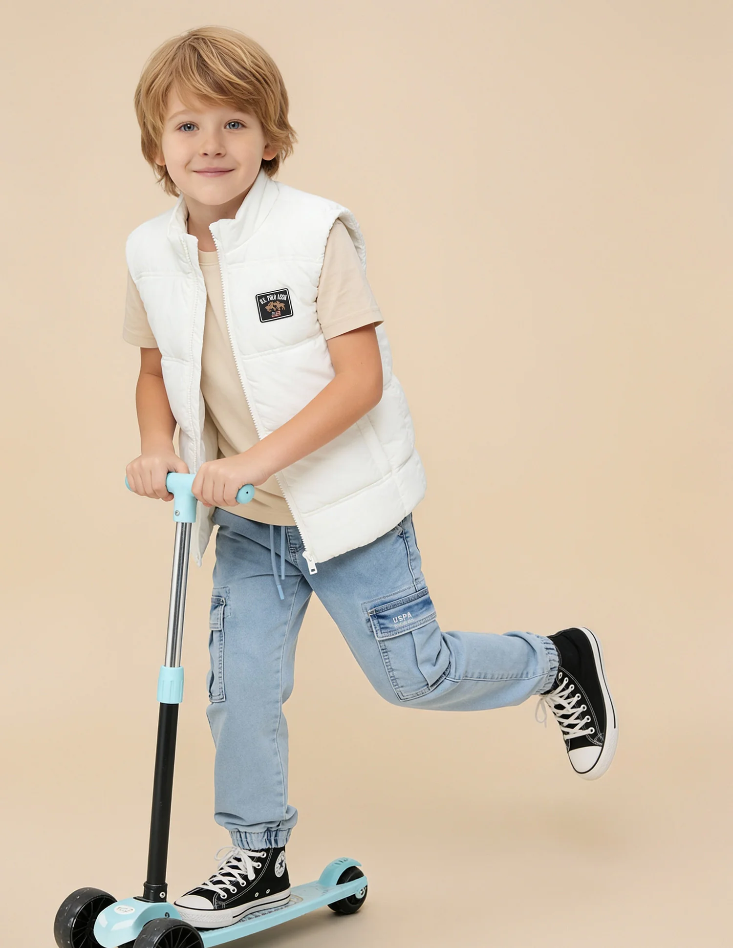 Boys Solid Regular Fit Puffer Jacket