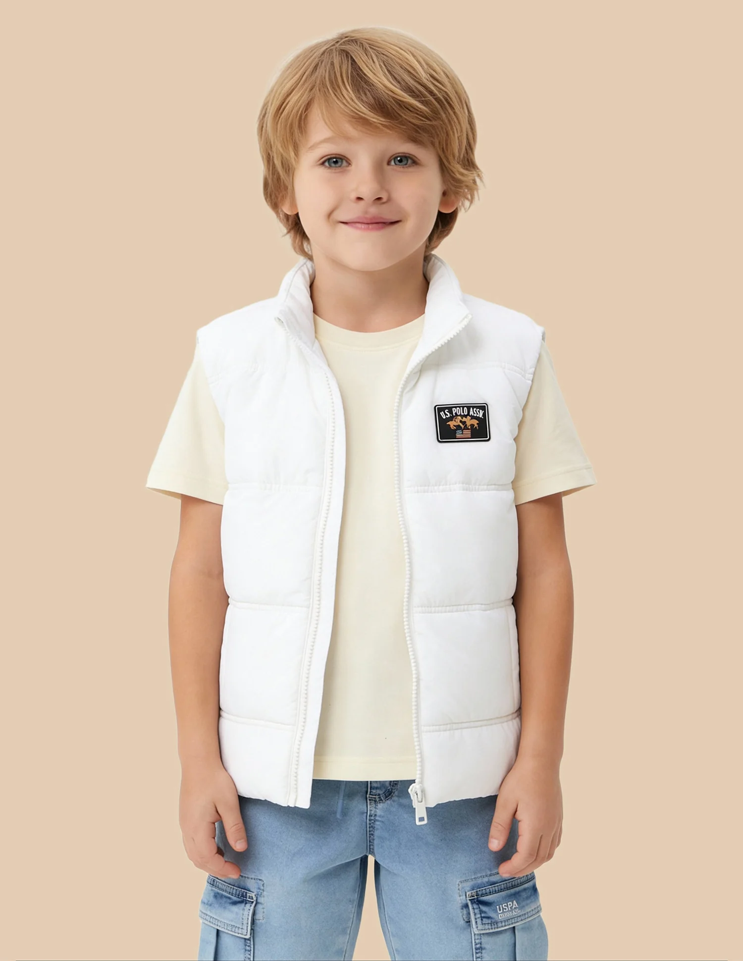 Boys Solid Regular Fit Puffer Jacket - Image 4