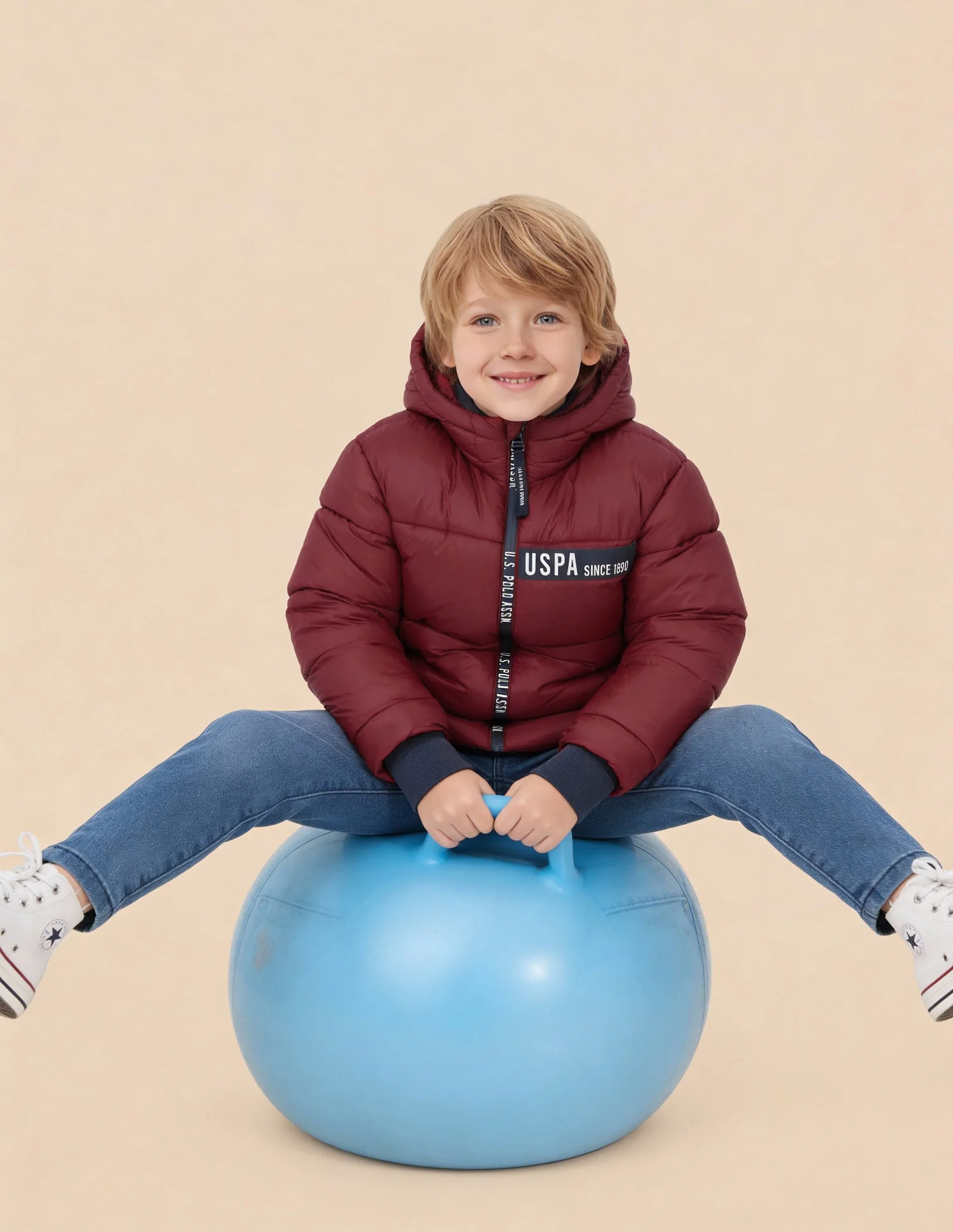 Boys Solid Regular Fit Puffer Jacket