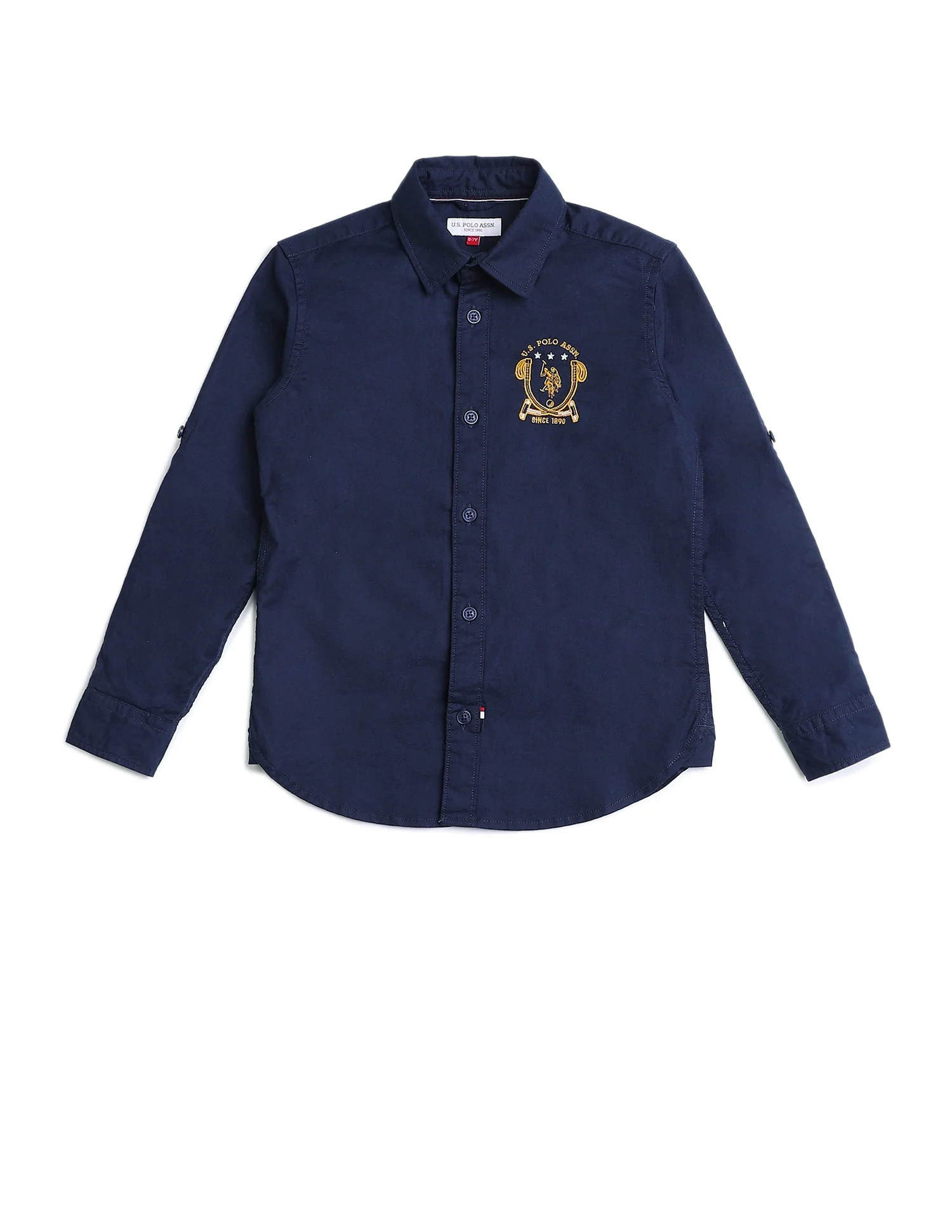 Boys Solid Regular Fit Shirt - Image 6