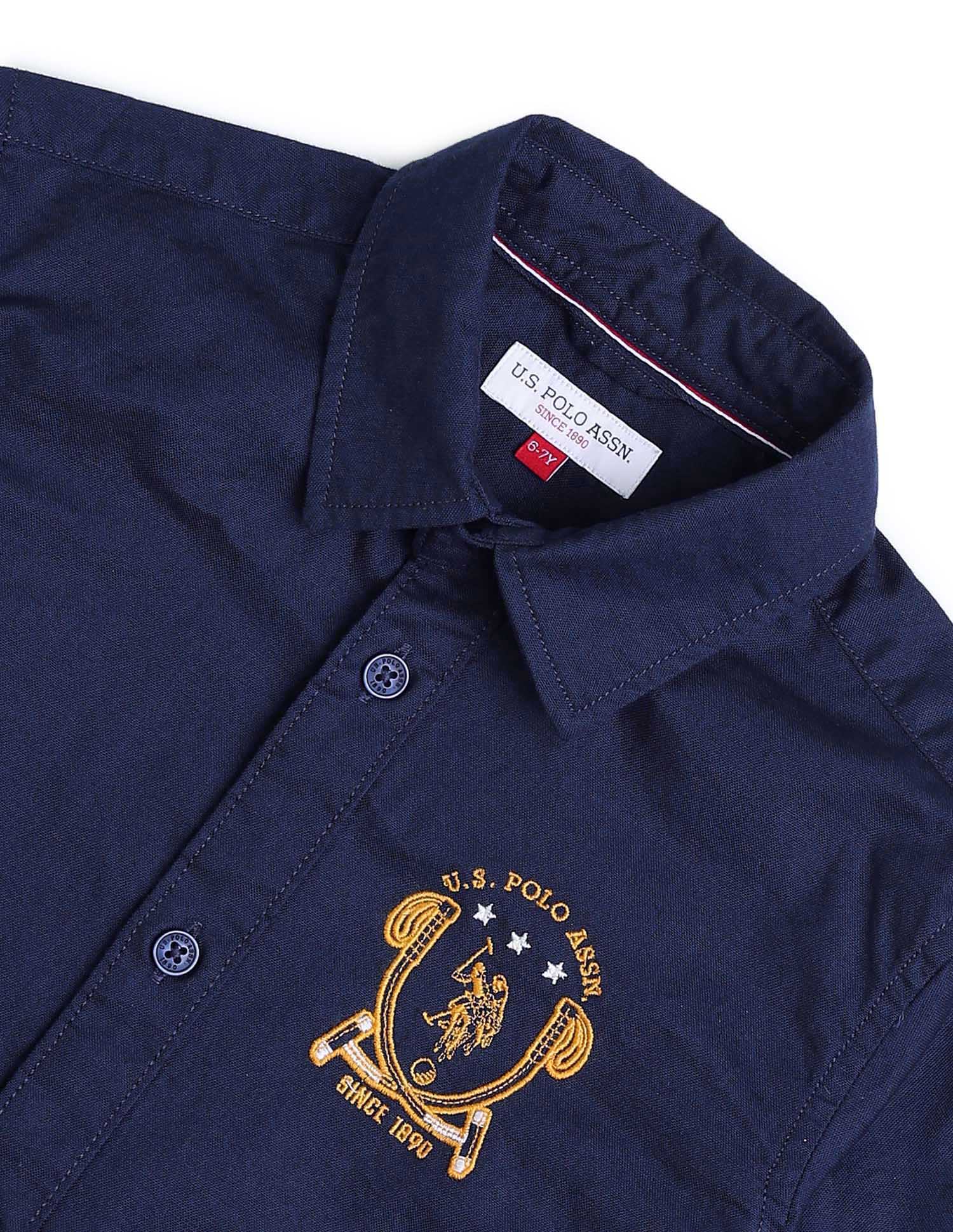 Boys Solid Regular Fit Shirt - Image 8