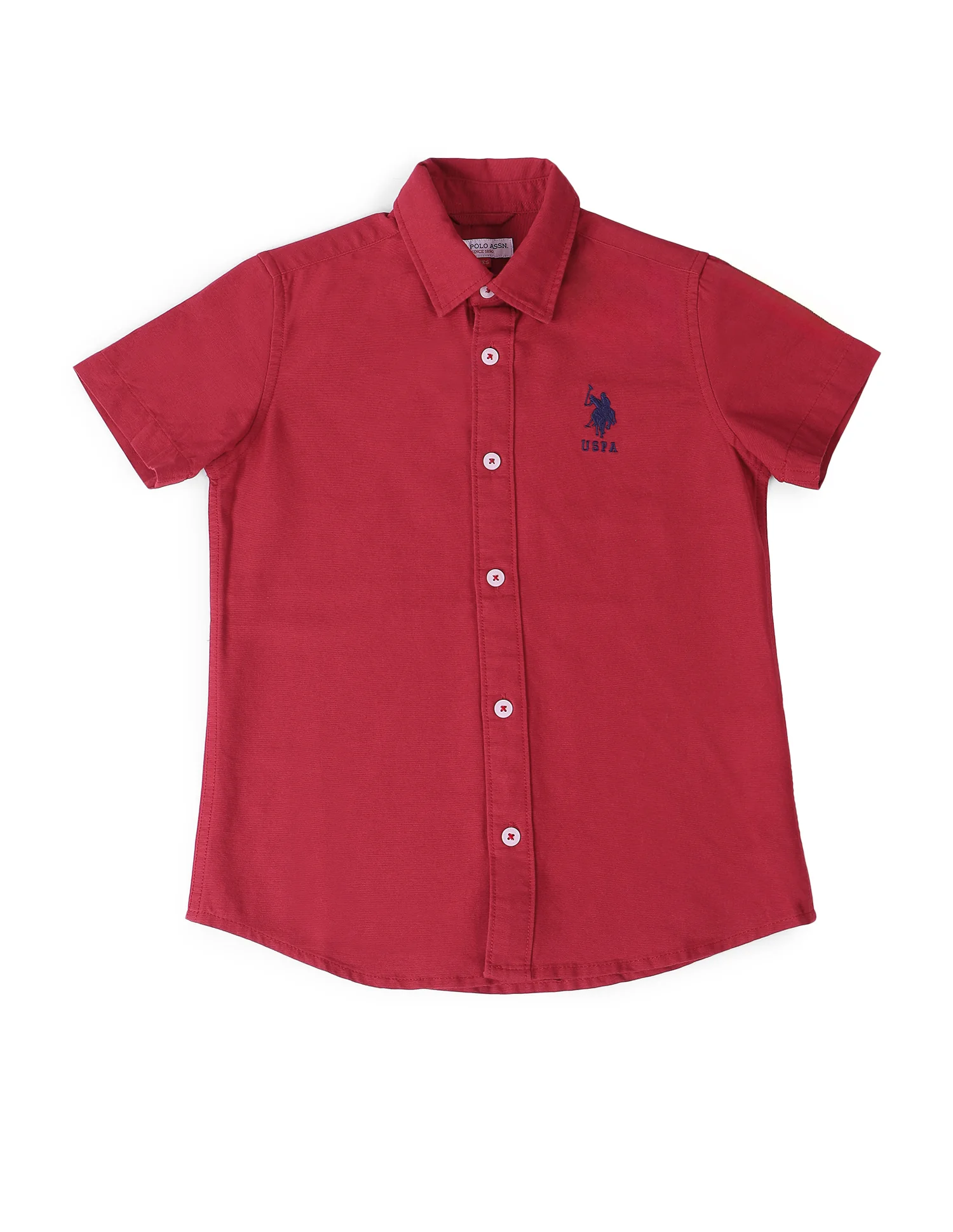 Boys Solid Regular Fit Shirt