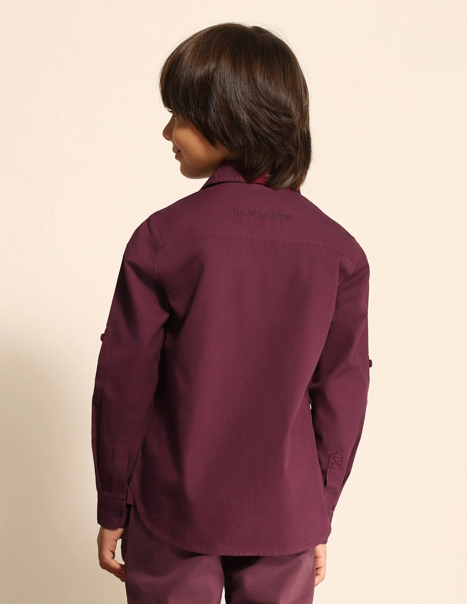 Boys Solid Regular Fit Shirt - Image 5
