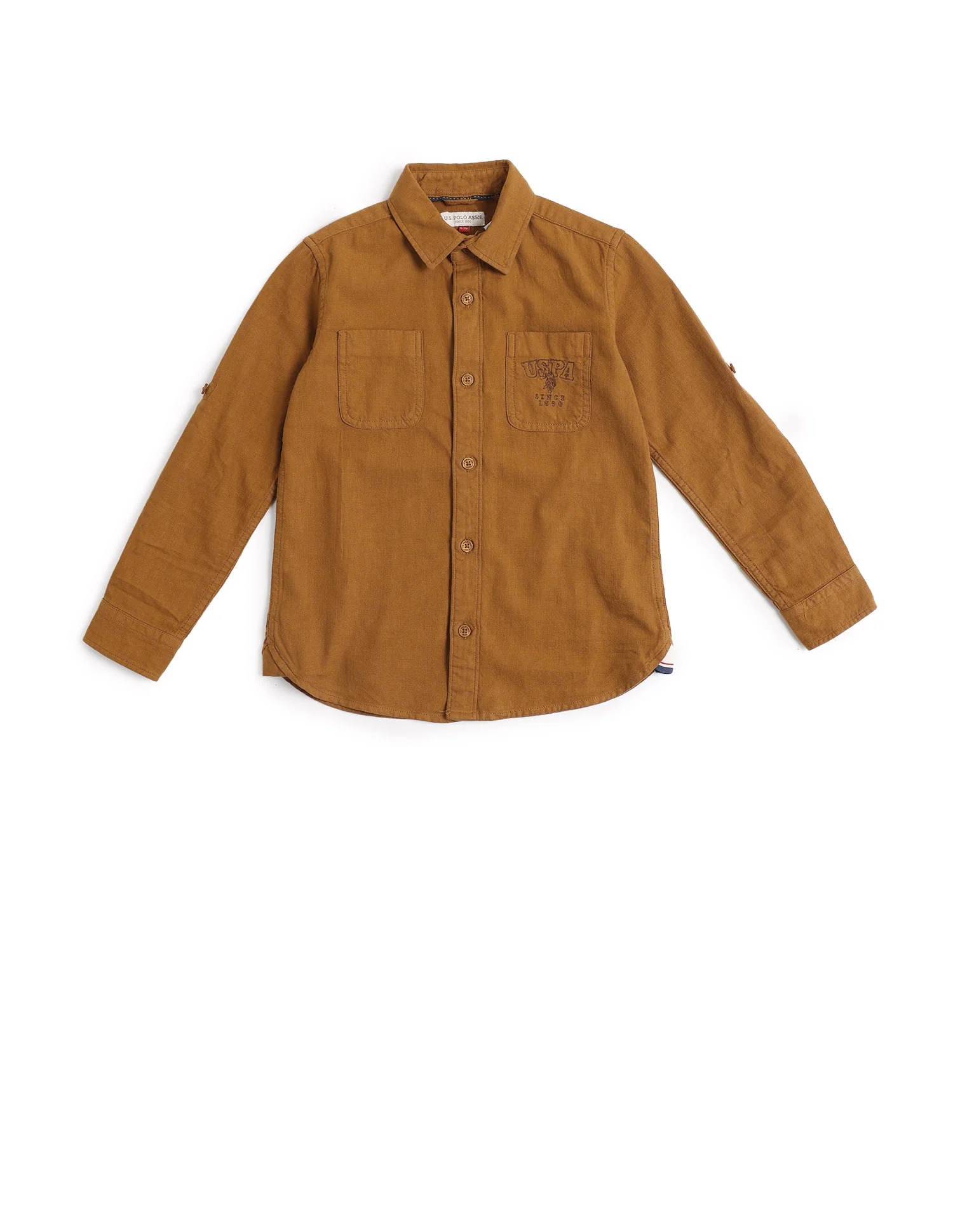 Boys Solid Regular Fit Shirt - Image 6
