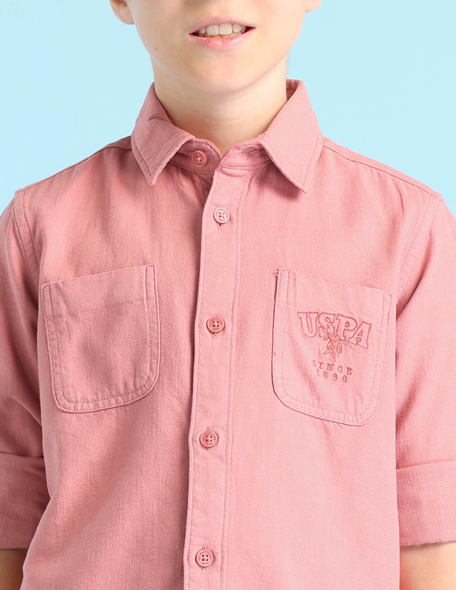 Boys Solid Regular Fit Shirt - Image 5